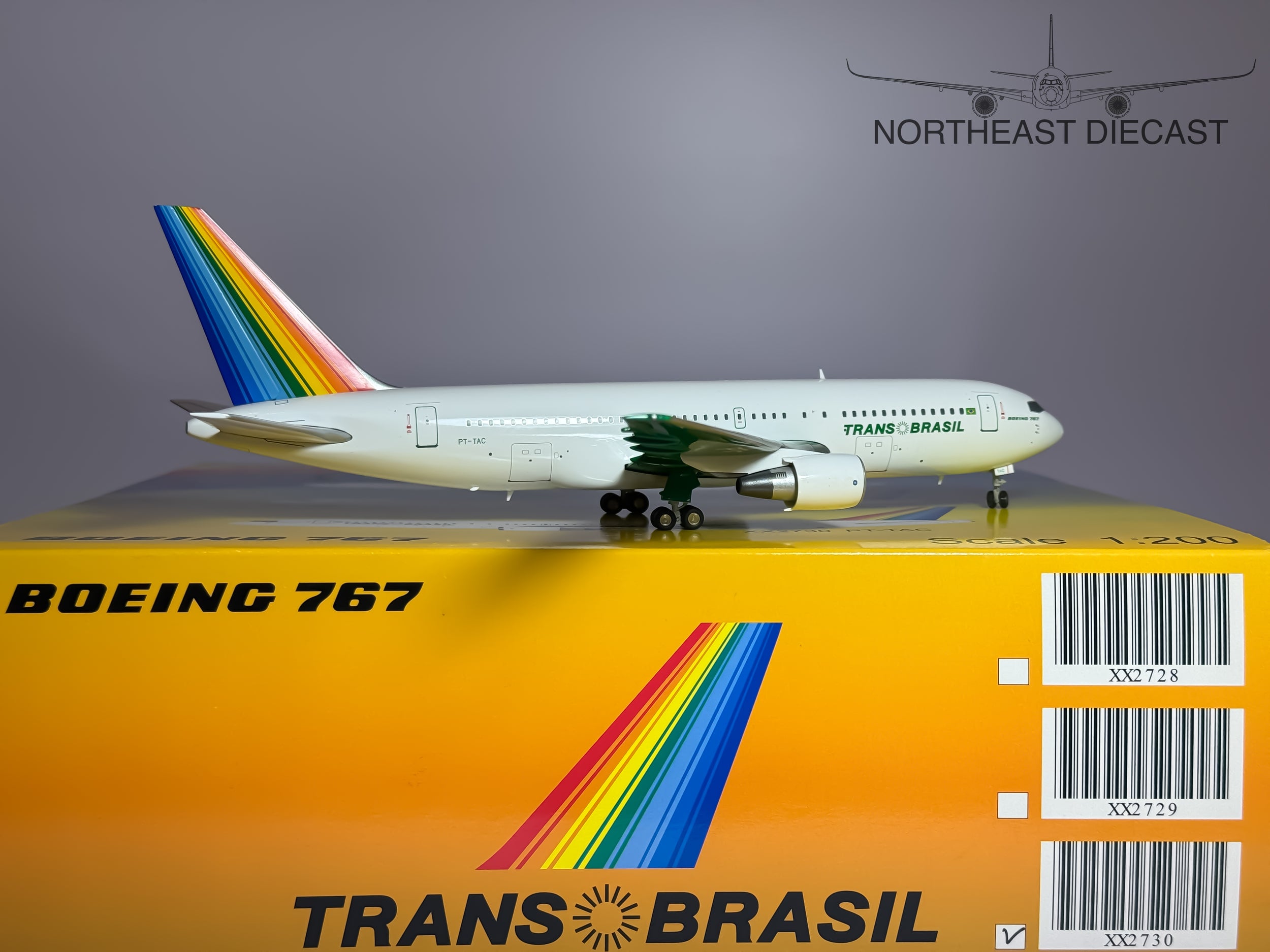 Trans Brasil Boeing 767-200 1:200 JC Wings PT-TAC (JC2TBA730)