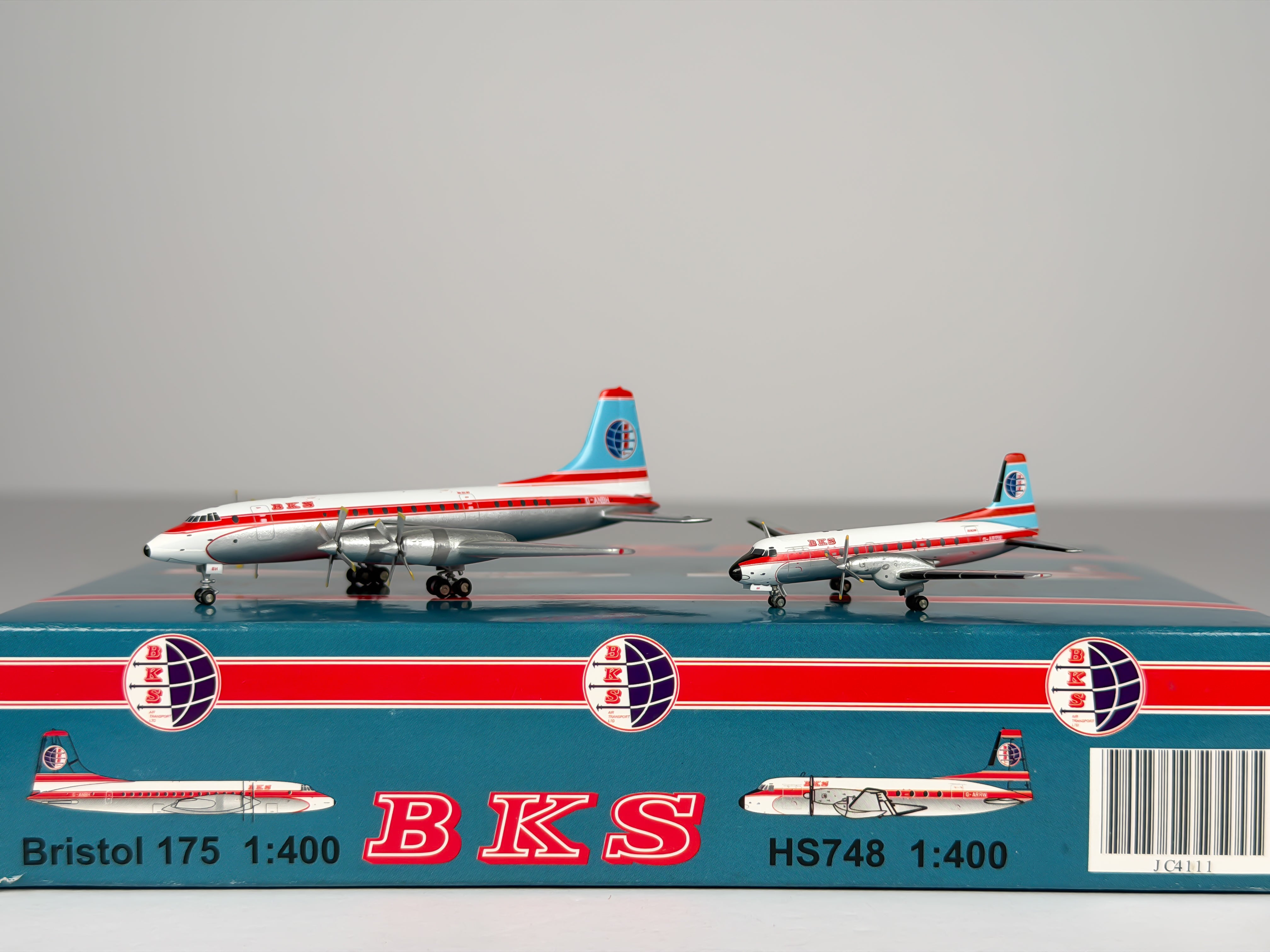BKS Air Transport Bristol 175 Britannia 1:400 Gemini Jets G-ANBH + G-ARRW (JC4111)