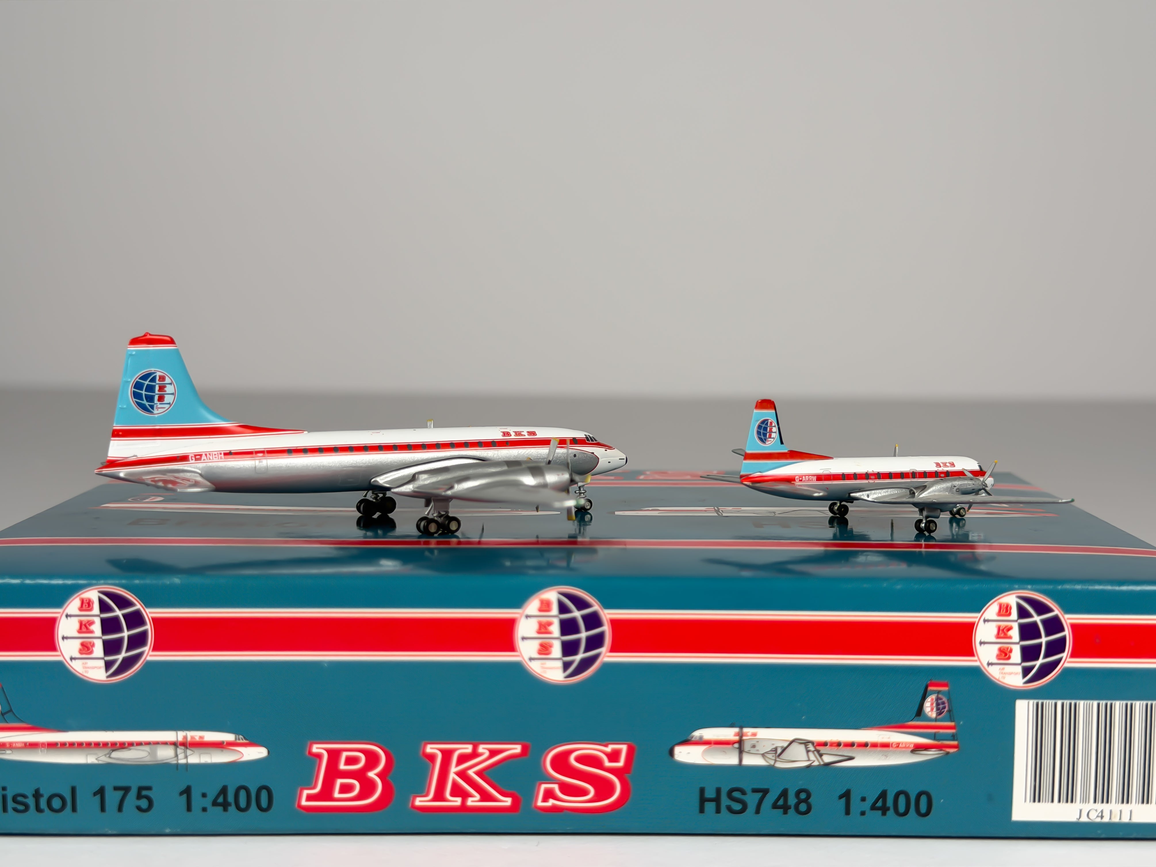 BKS Air Transport Bristol 175 Britannia 1:400 Gemini Jets G-ANBH + G-ARRW (JC4111)
