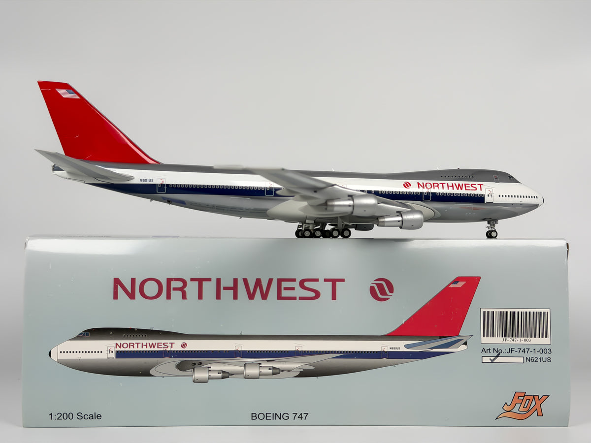 Northwest Airlines Boeing 747-100 1:200 InFlight200 N621US (JF-747-1-003)