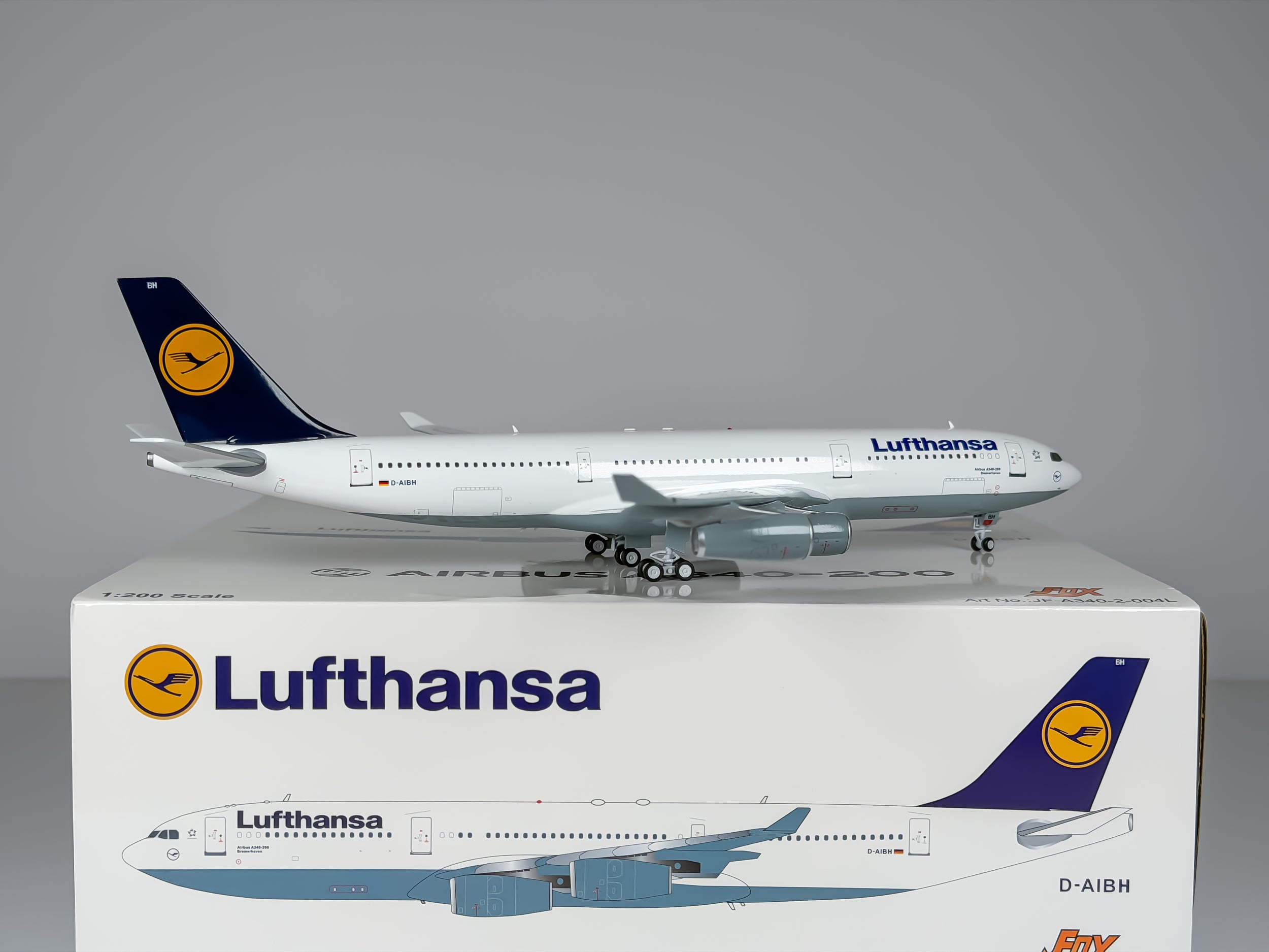 Lufthansa Airbus A340-200 1:200 Inflight200 D-AIBH (JF-A340-2-004L)