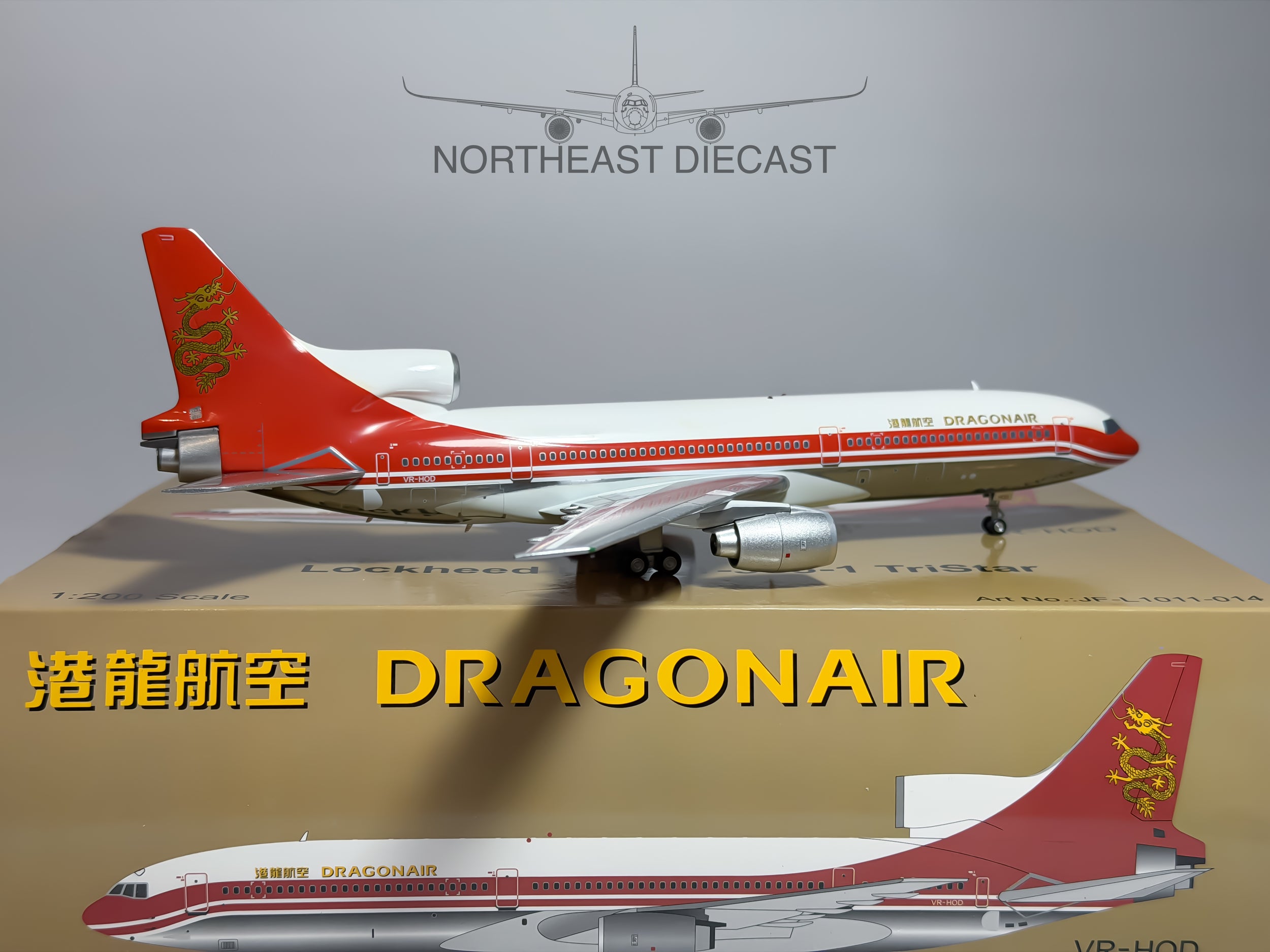 Dragonair Lockheed L-1011 Tristar 1:200 Inflight200 VR-HOD (JF-L1011-014)