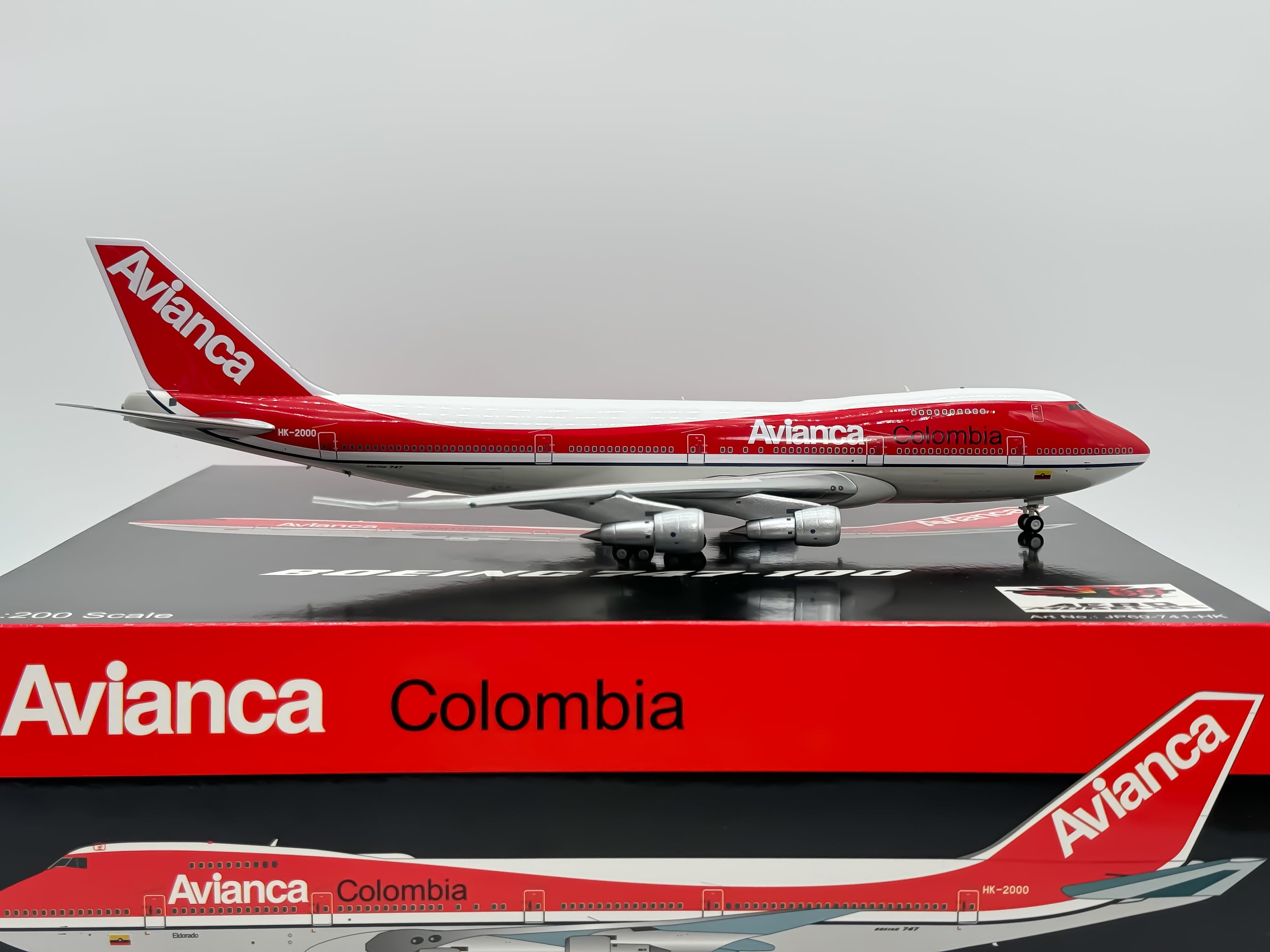 Avianca Colombia Boeing 747-100 1:200 Inflight200 HK-2000 (JP60-741-HK)
