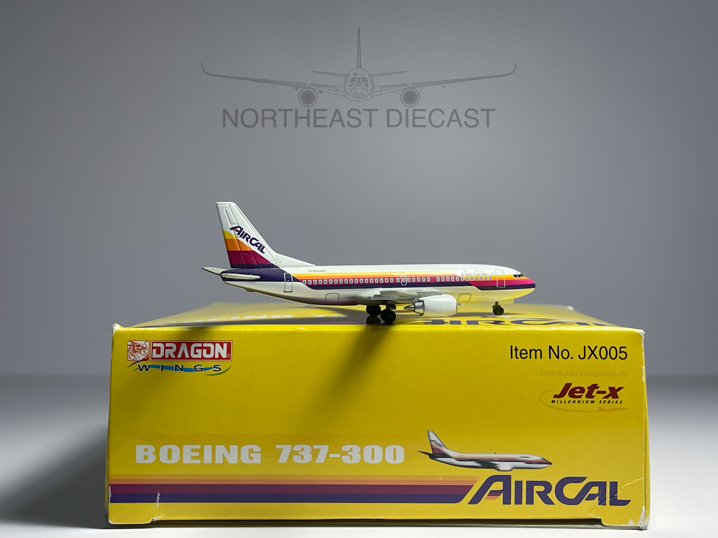 AirCal Boeing 737-300 1:400 Dragon Wings N306AC (JX005)