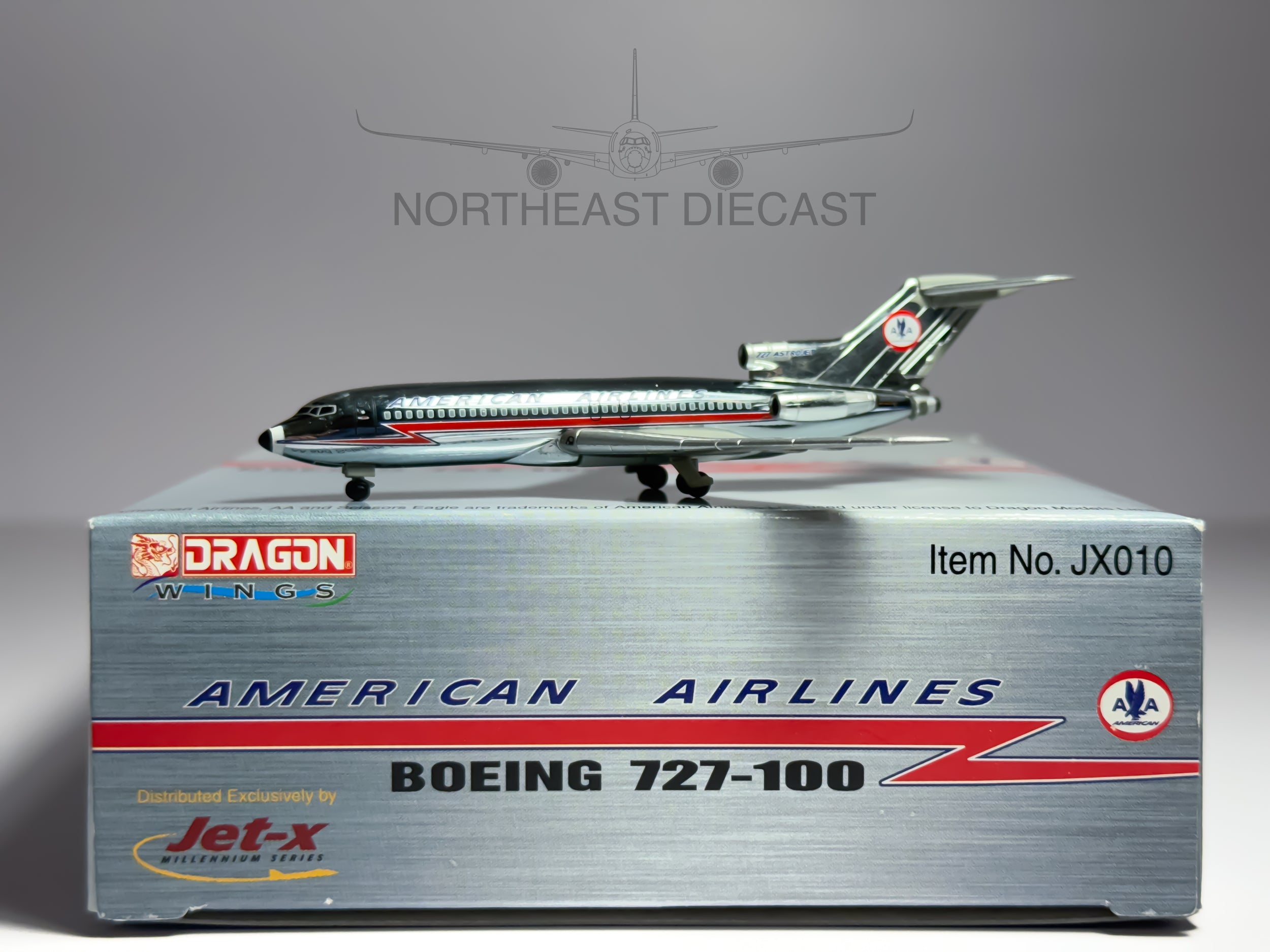 American Airlines Boeing 727-100 1:400 Jet-X N1972 (JX010)