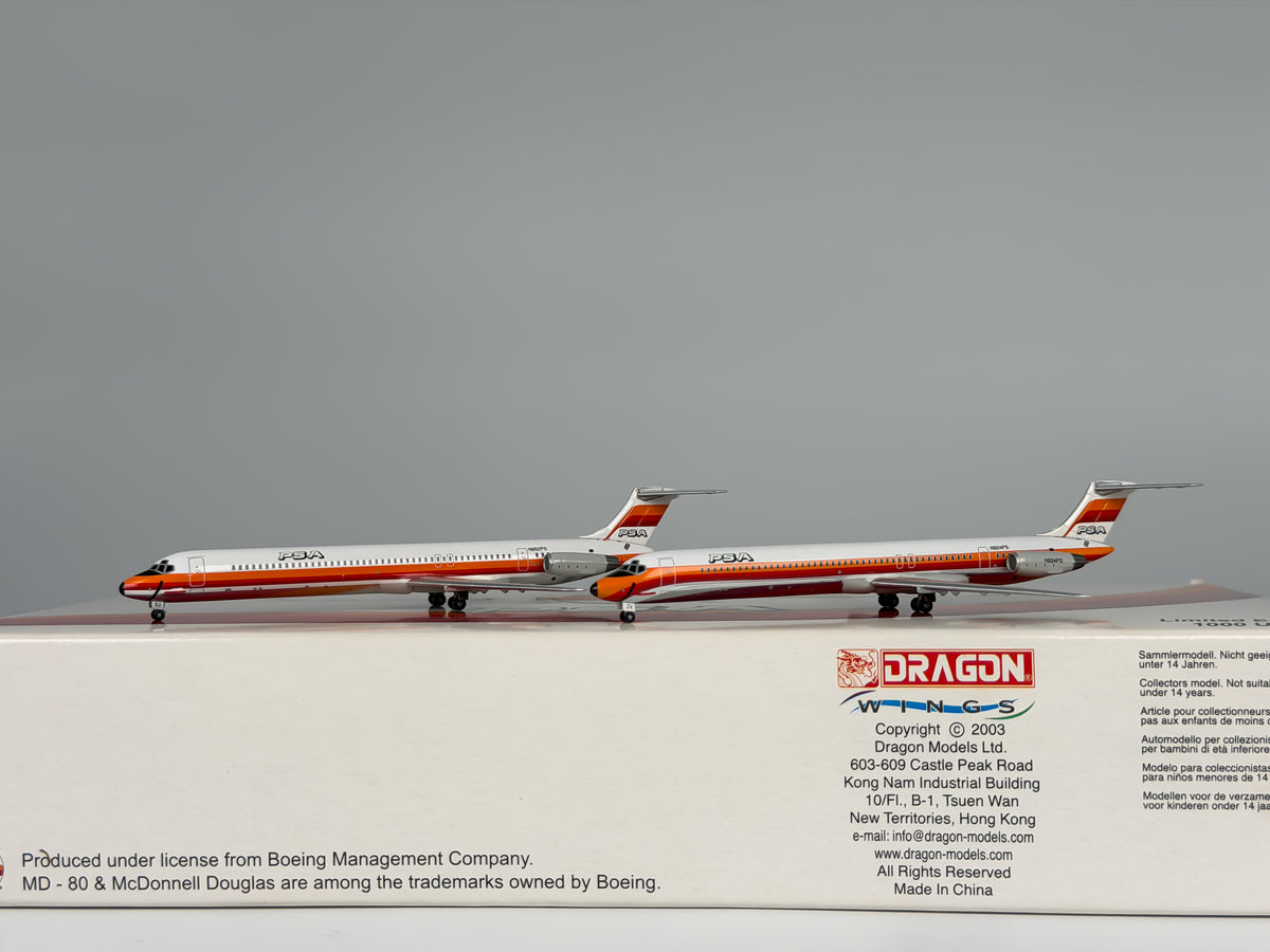PSA McDonnell Douglas MD-81 1:400 Jet-X N924PS & N952PS (JX013)