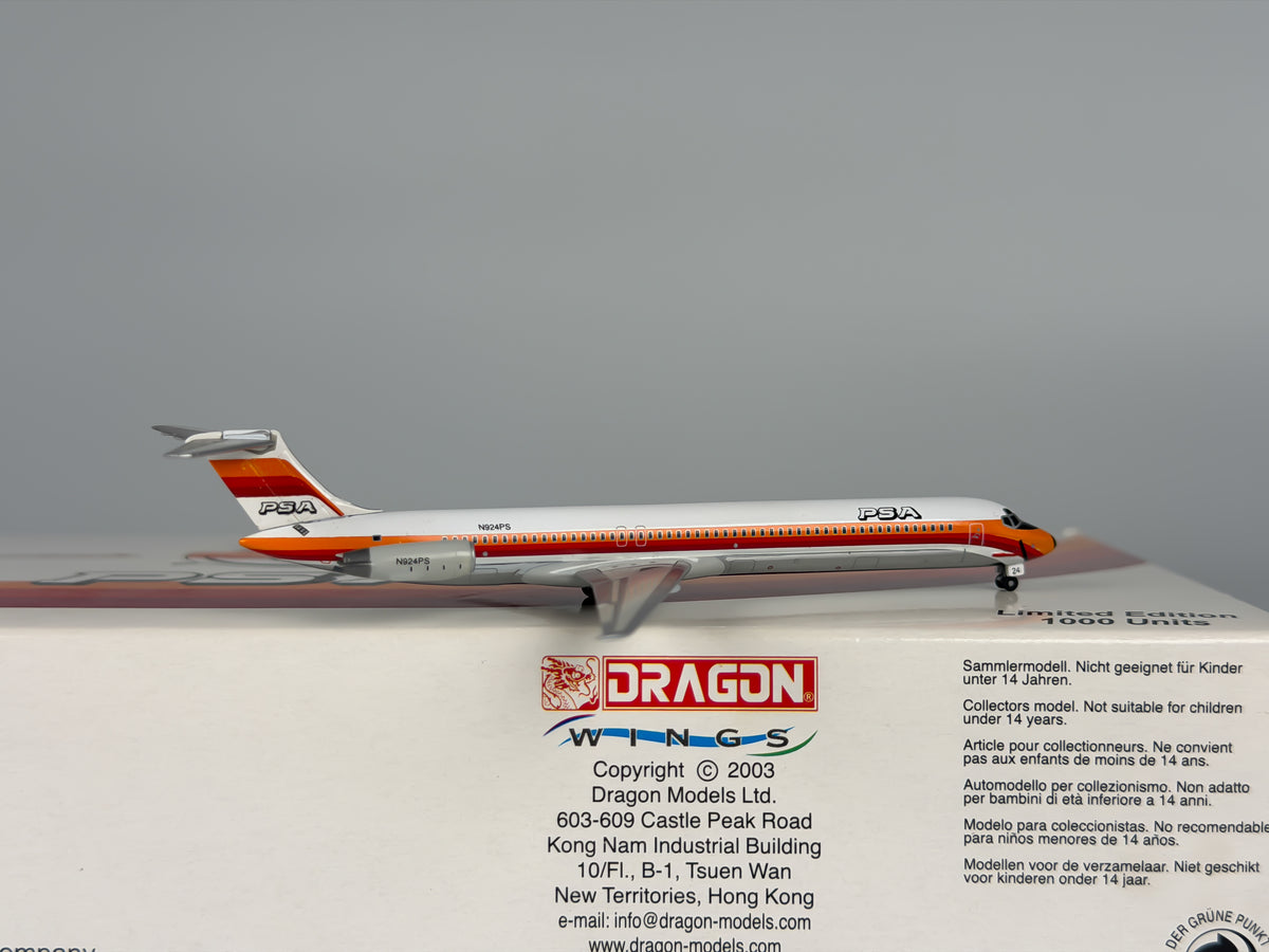 PSA McDonnell Douglas MD-81 1:400 Jet-X N924PS & N952PS (JX013)