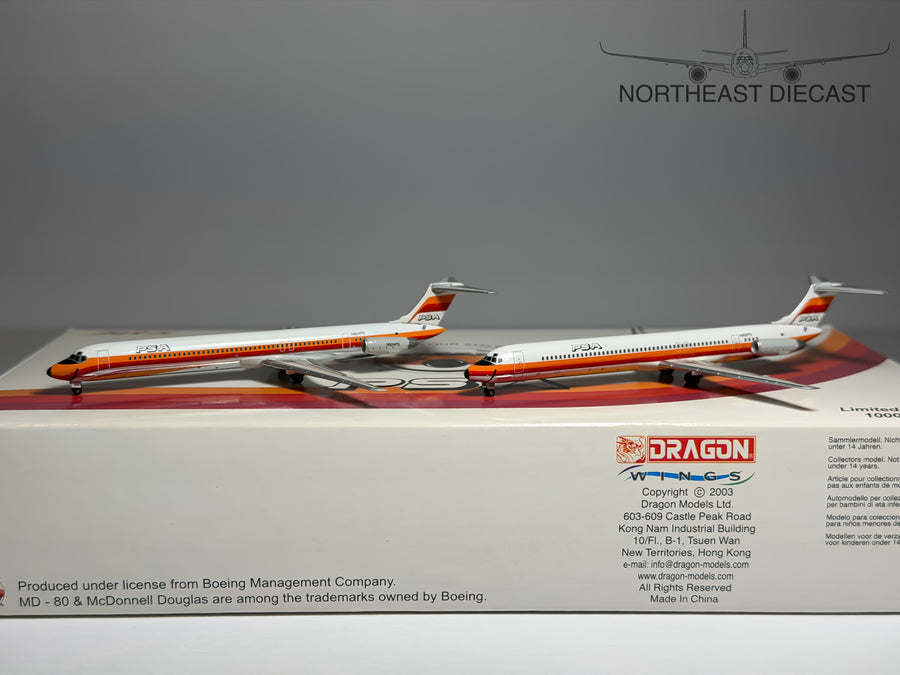 PSA McDonnell Douglas MD-81 1:400 Jet-X N924PS & N952PS (JX013)