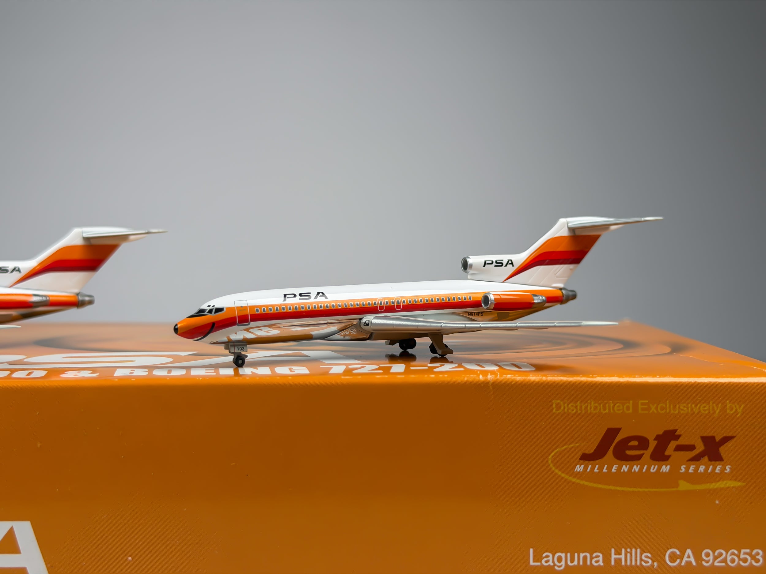 Pacific Southwest Airlines (PSA) Boeing 727-100 + 727-200 1:400 Jet-X N914PS + N545PS (JX016)