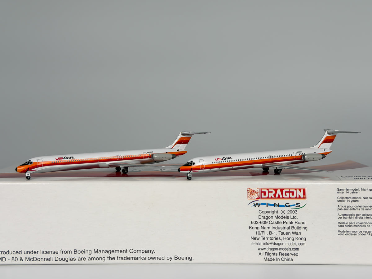 USAir McDonnell Douglas MD-81 1:400 Jet-X N805US & N830US (JX017)