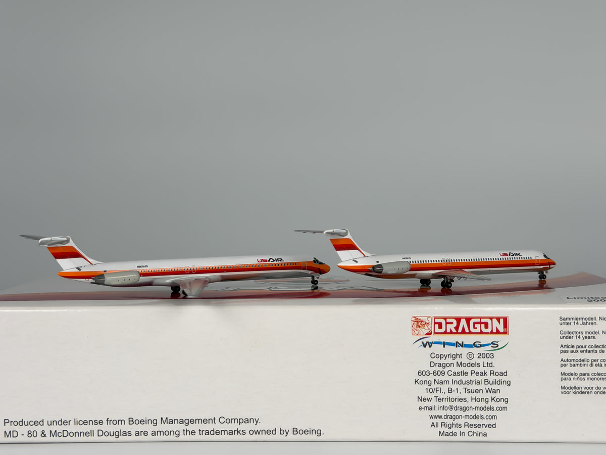 USAir McDonnell Douglas MD-81 1:400 Jet-X N805US & N830US (JX017)