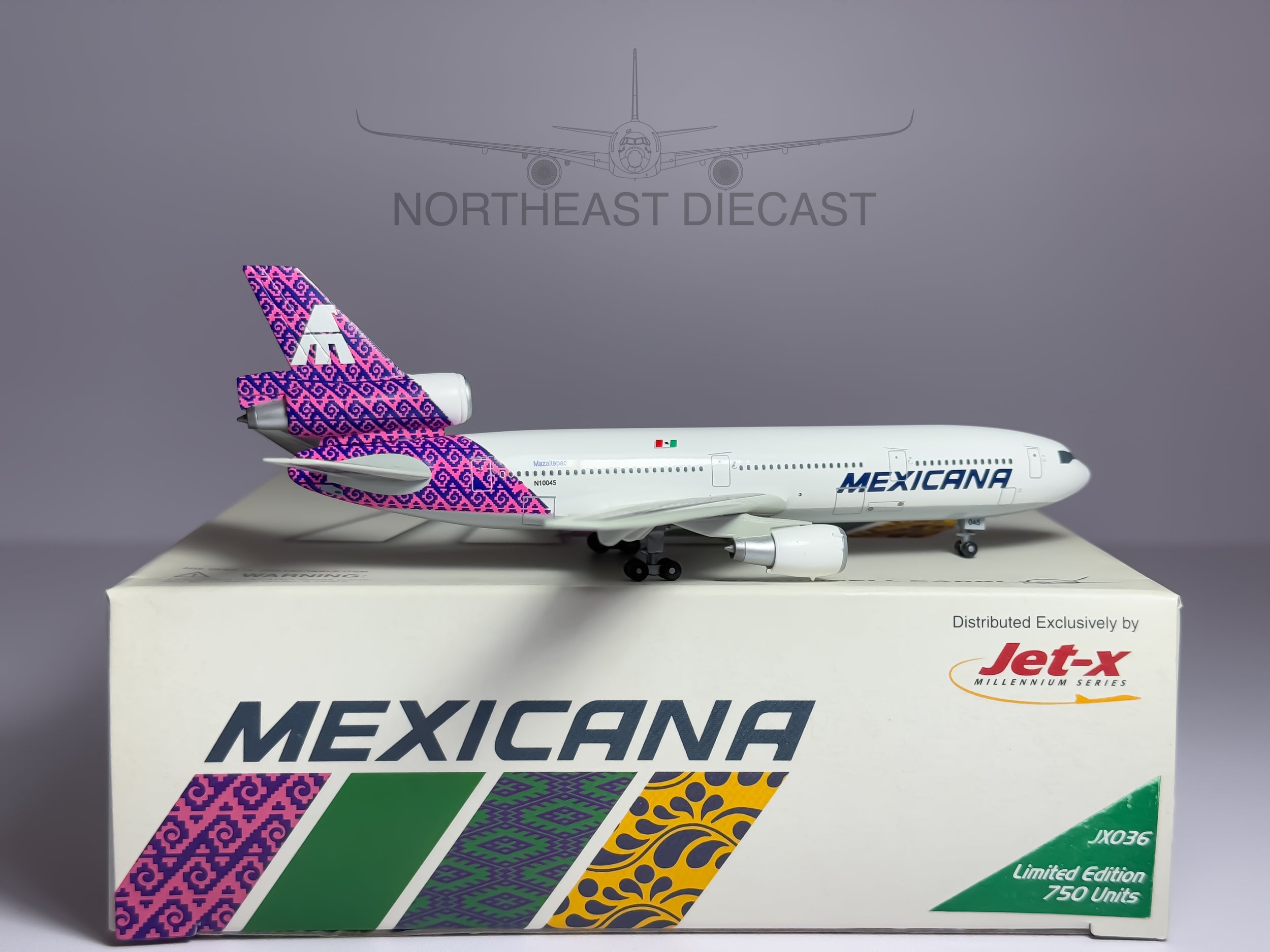 Mexicana McDonnell Douglas DC-10-30 1:400 Jet-X N10045 (JX035)