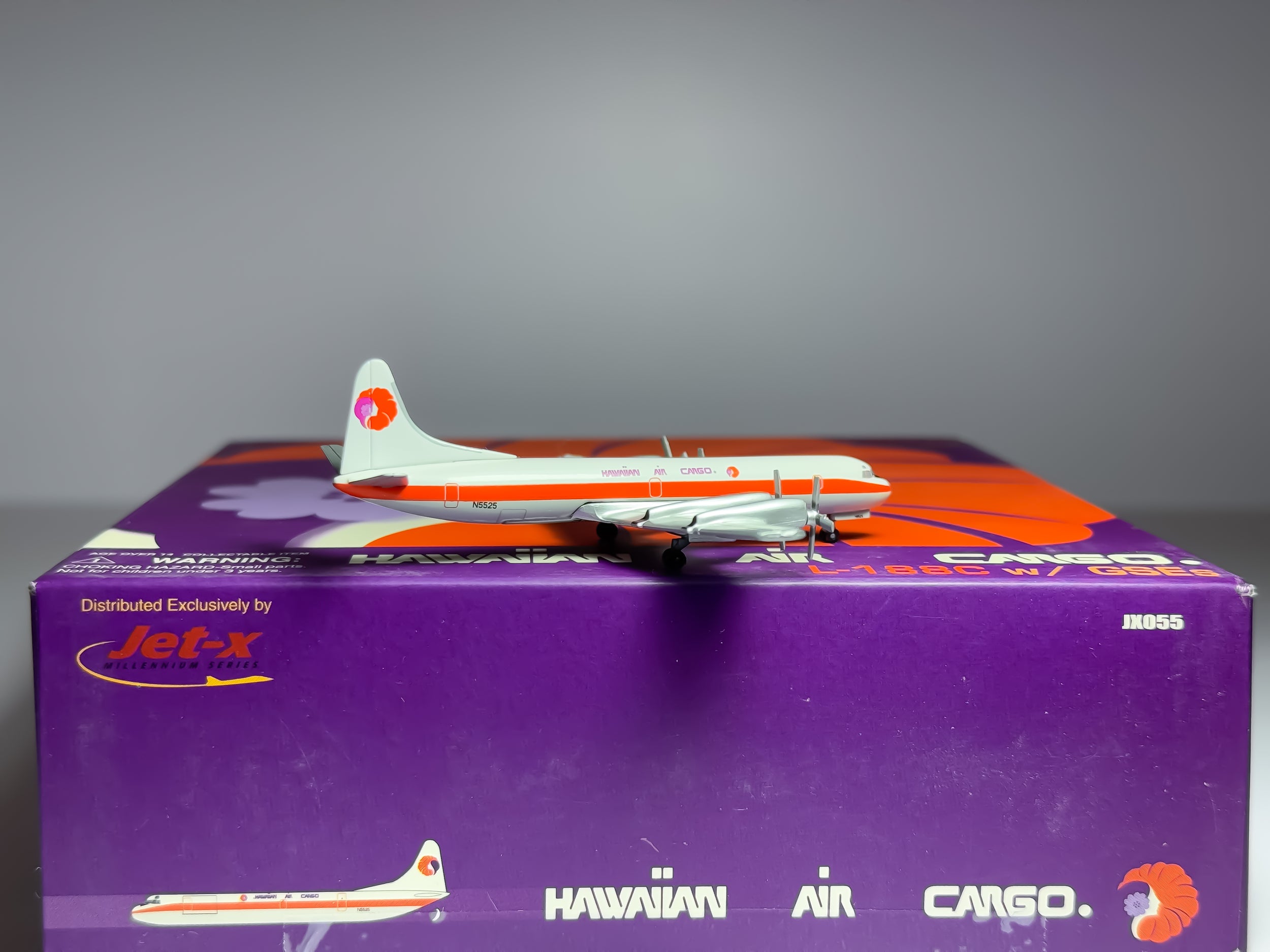 Hawaiian Airlines Lockheed L-188 Electra 1:400 Jet-X N5525 (JX055)