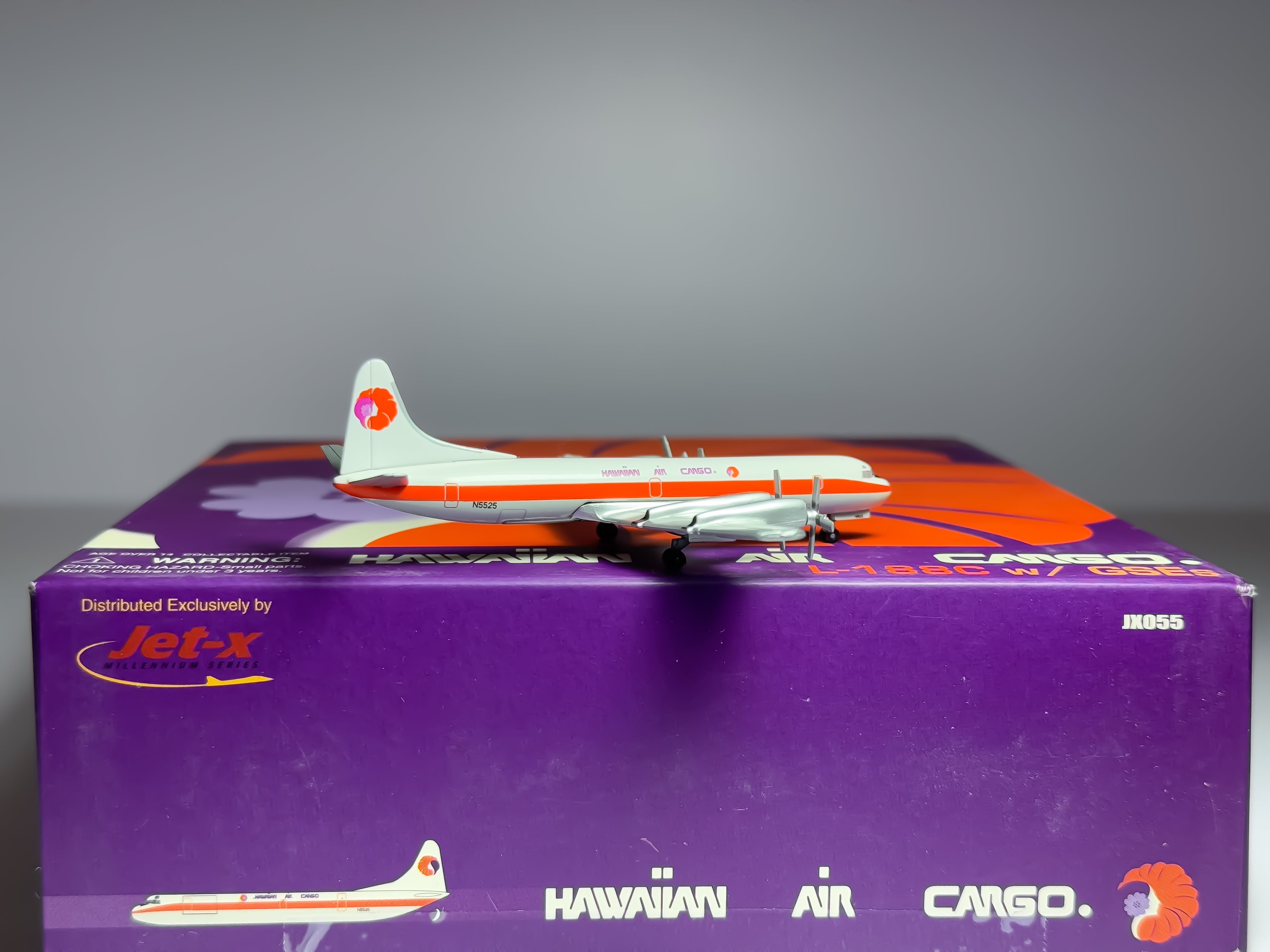 Hawaiian Airlines Lockheed L-188 Electra 1:400 Jet-X N5525 (JX055)