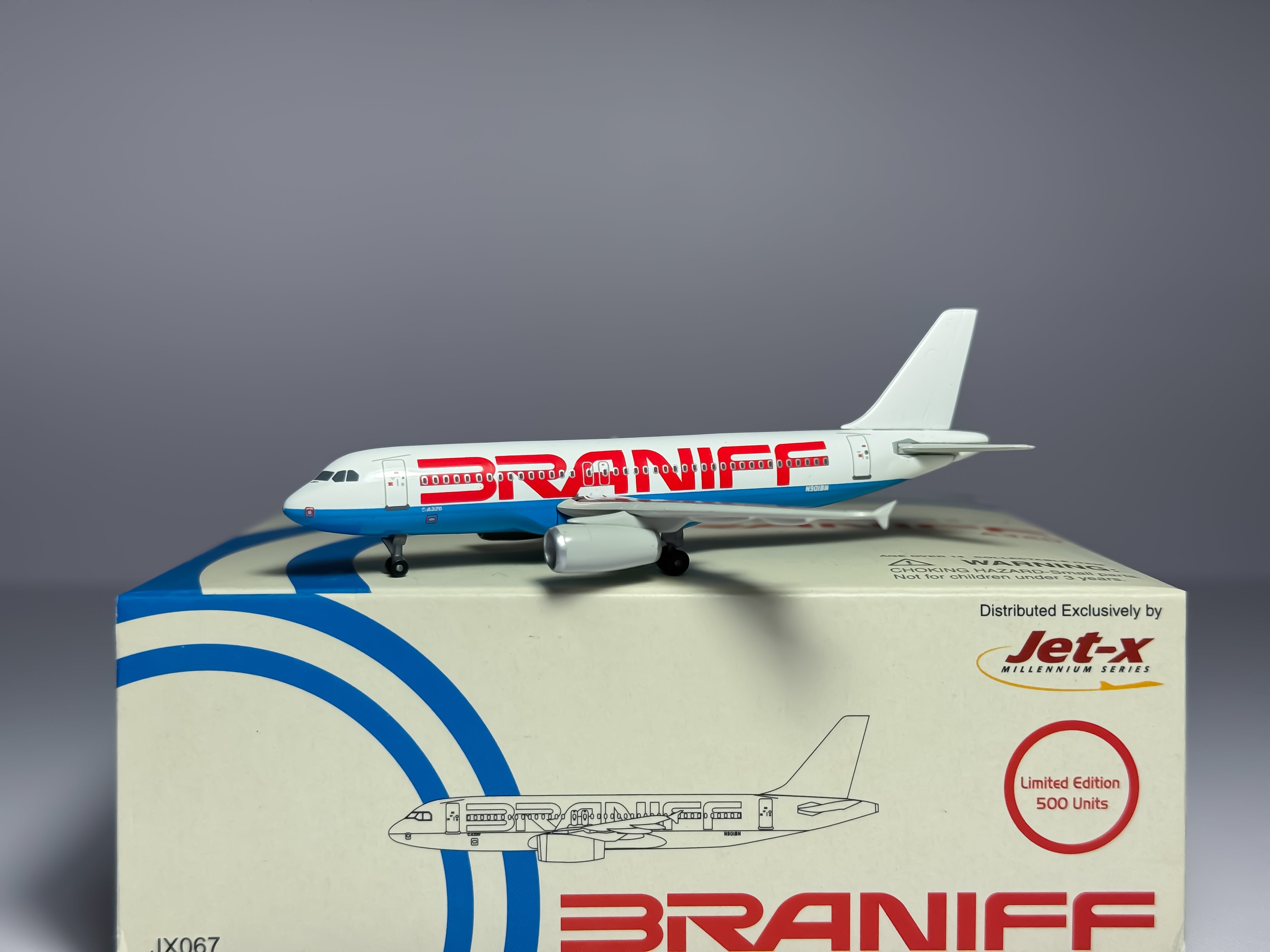 航空機・ヘリコプター Jet-X 1/400 JX053 A380QC BRANIFF Products · Northeast Diecast