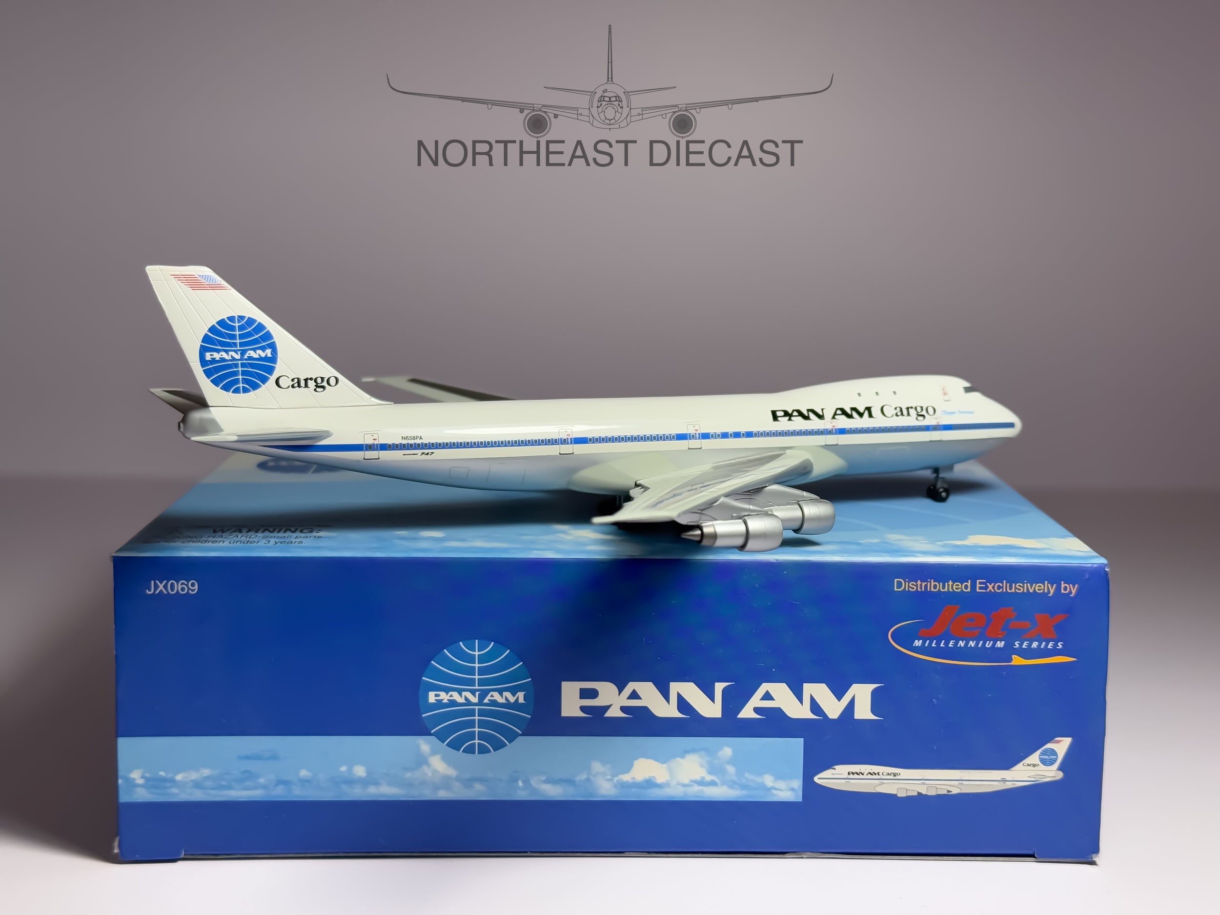 PAN AM Cargo Boeing 747-100F 1:400 Jet-X N658PA (JX069A)
