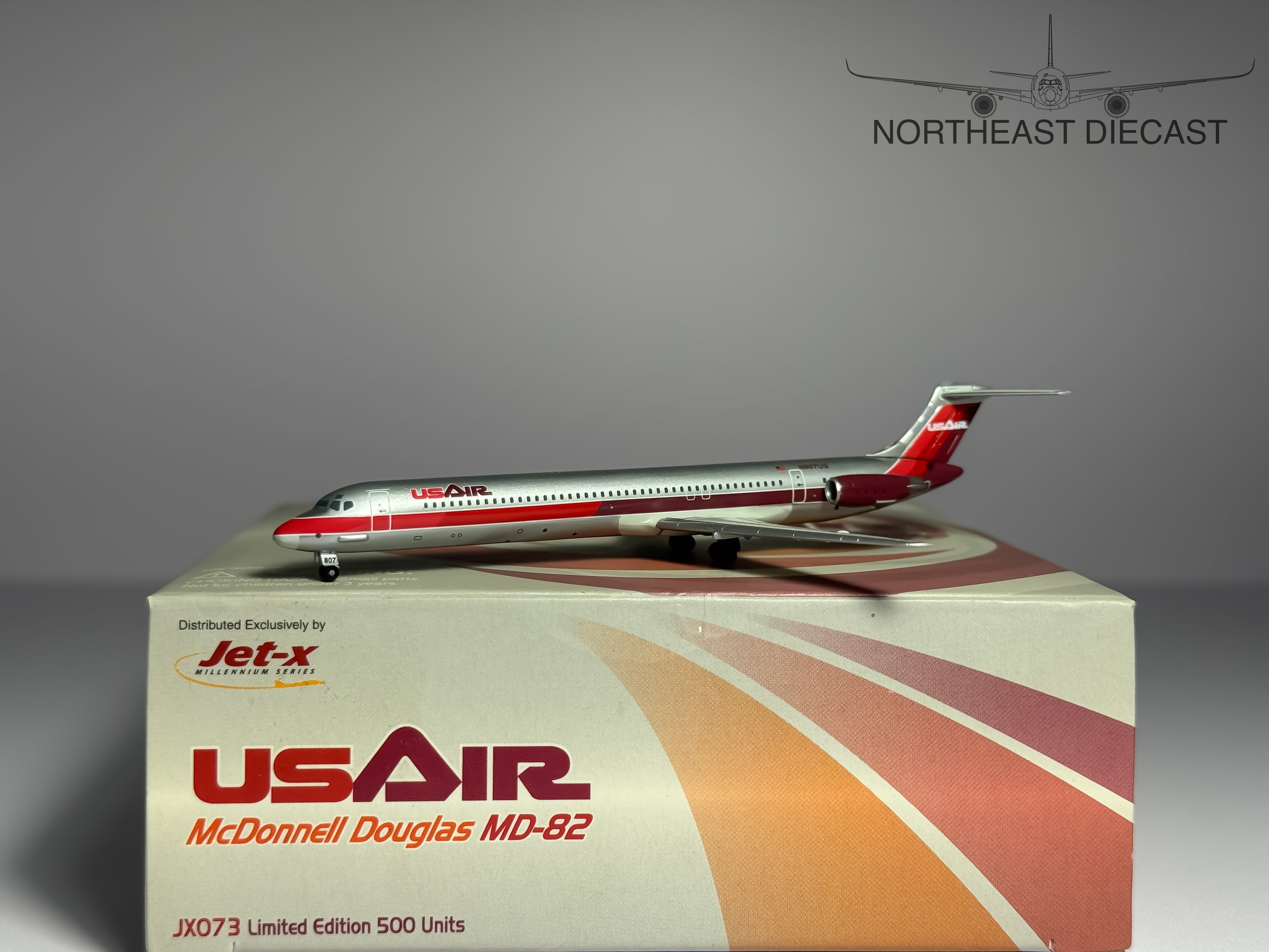 USAir McDonnell Douglas MD-82 1:400 Jet-X N807US (JX073)