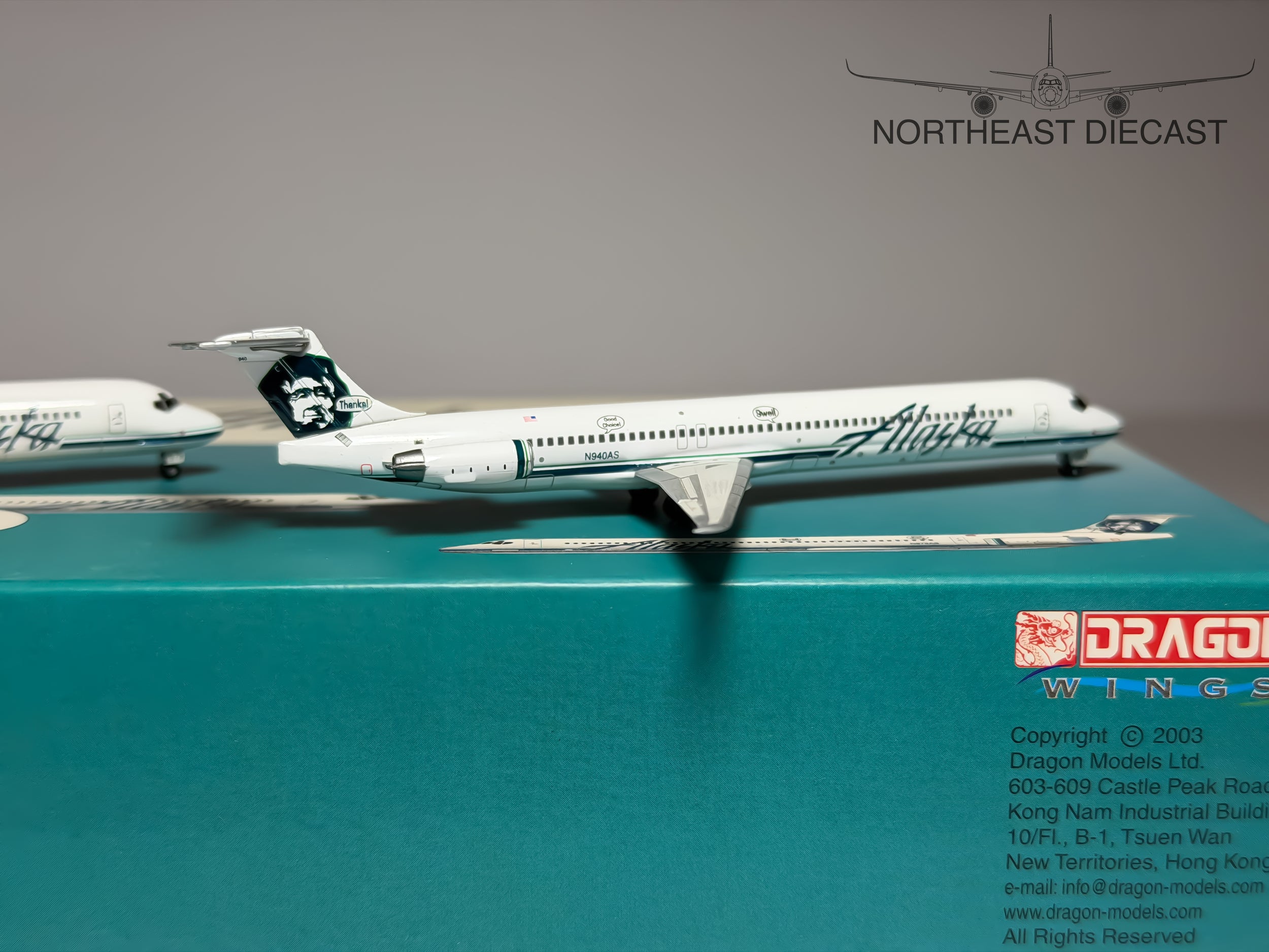 Alaska Airlines McDonnell Douglas MD-82 1:400 Jet-X N940AS & N979AS (JX080)