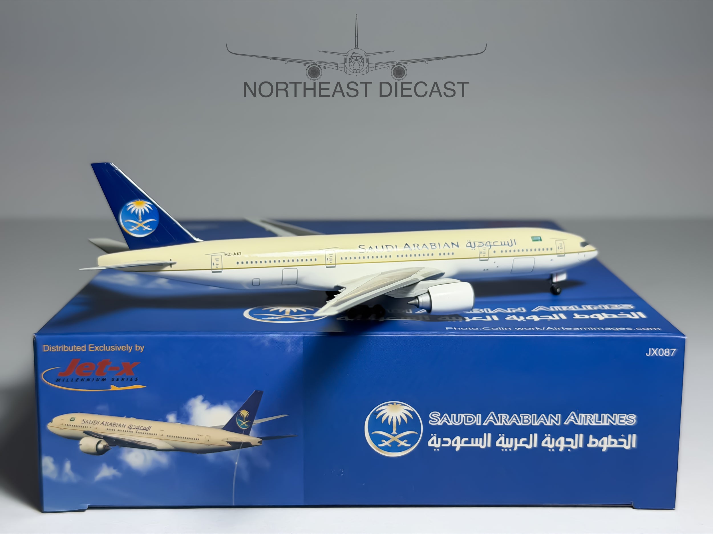 Saudi Arabian Boeing 777-200ER 1:400 Jet-X HZ-AKI (JX087)