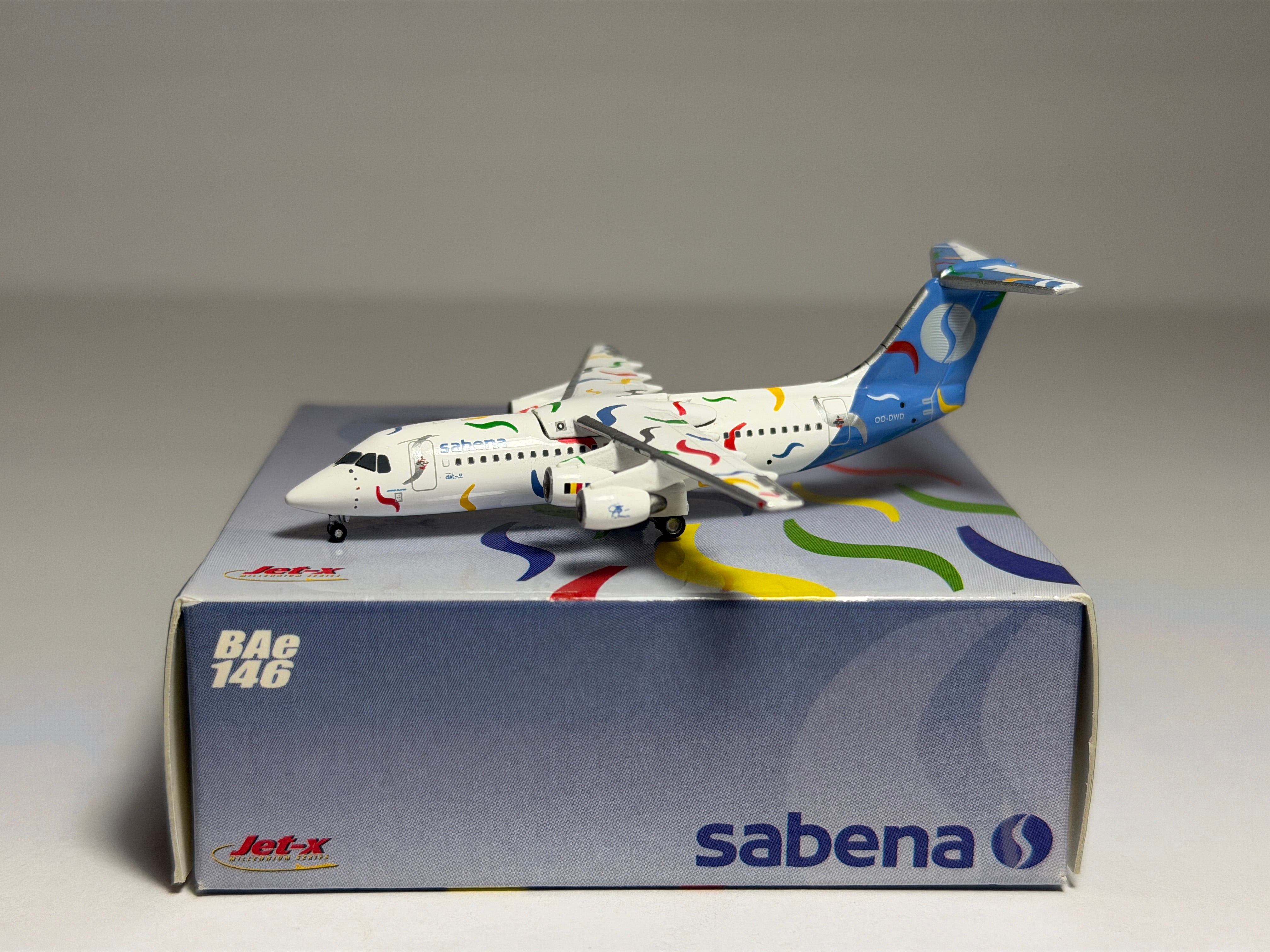 Sabena BAe 146-300 1:400 Jet-X OO-DWD (JX319)