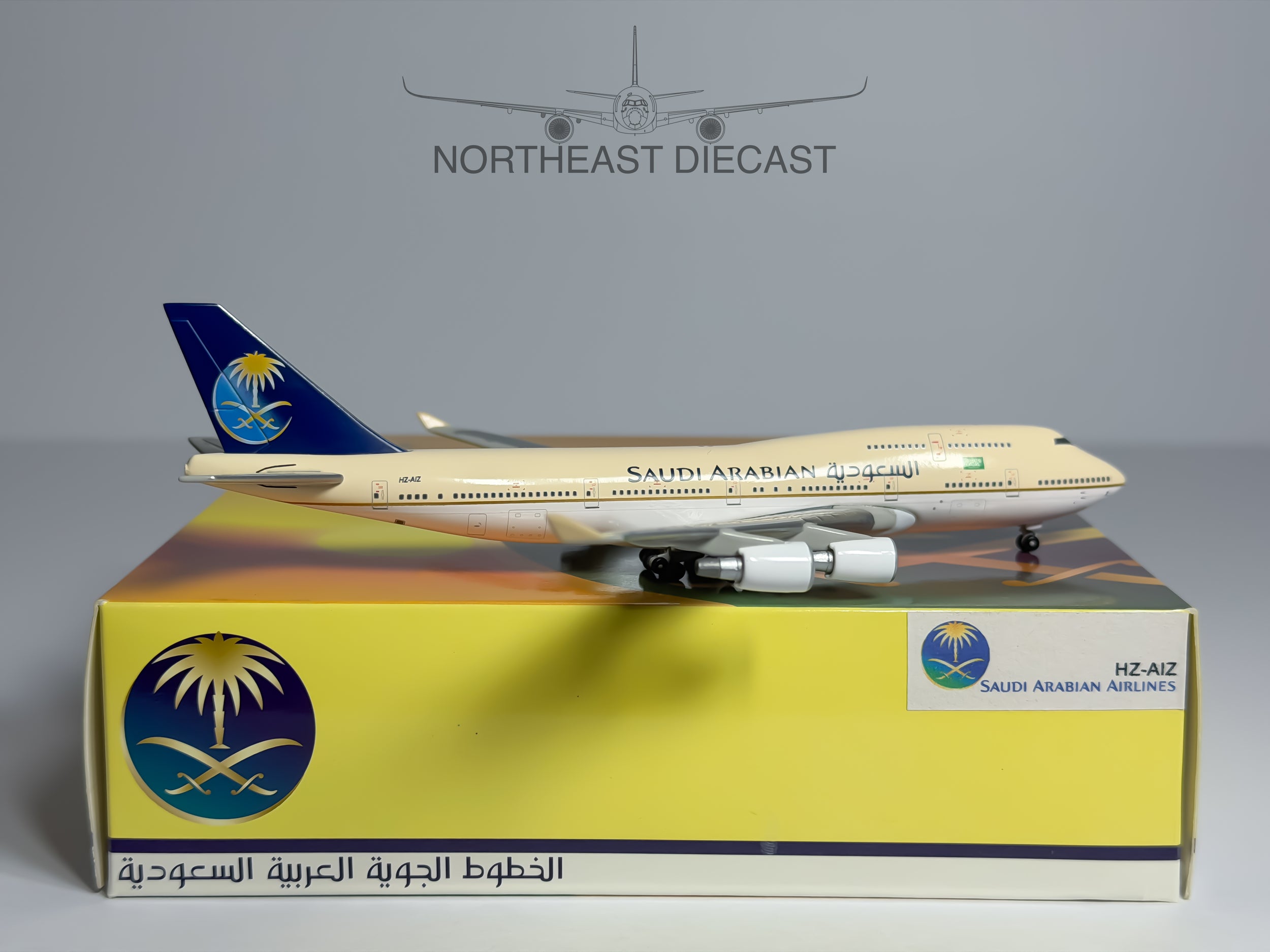 Saudi Arabian Airlines Boeing 747-400 1:400 Jet-X HZ-AIZ (JX471)