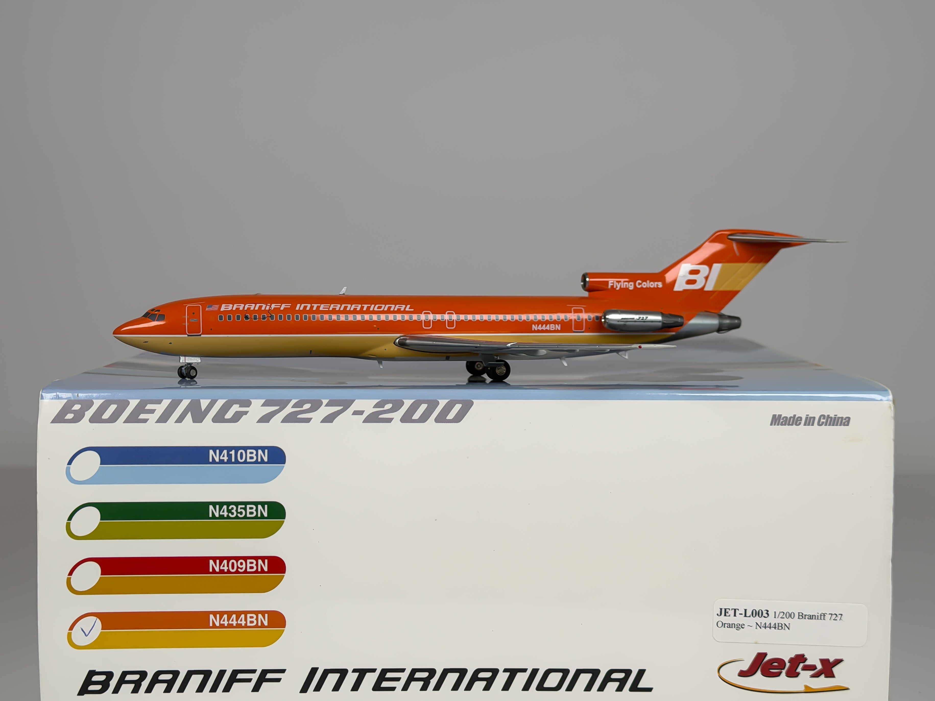 Braniff International Boeing 727-200 1:200 Jet-X N444BN (JXL001)