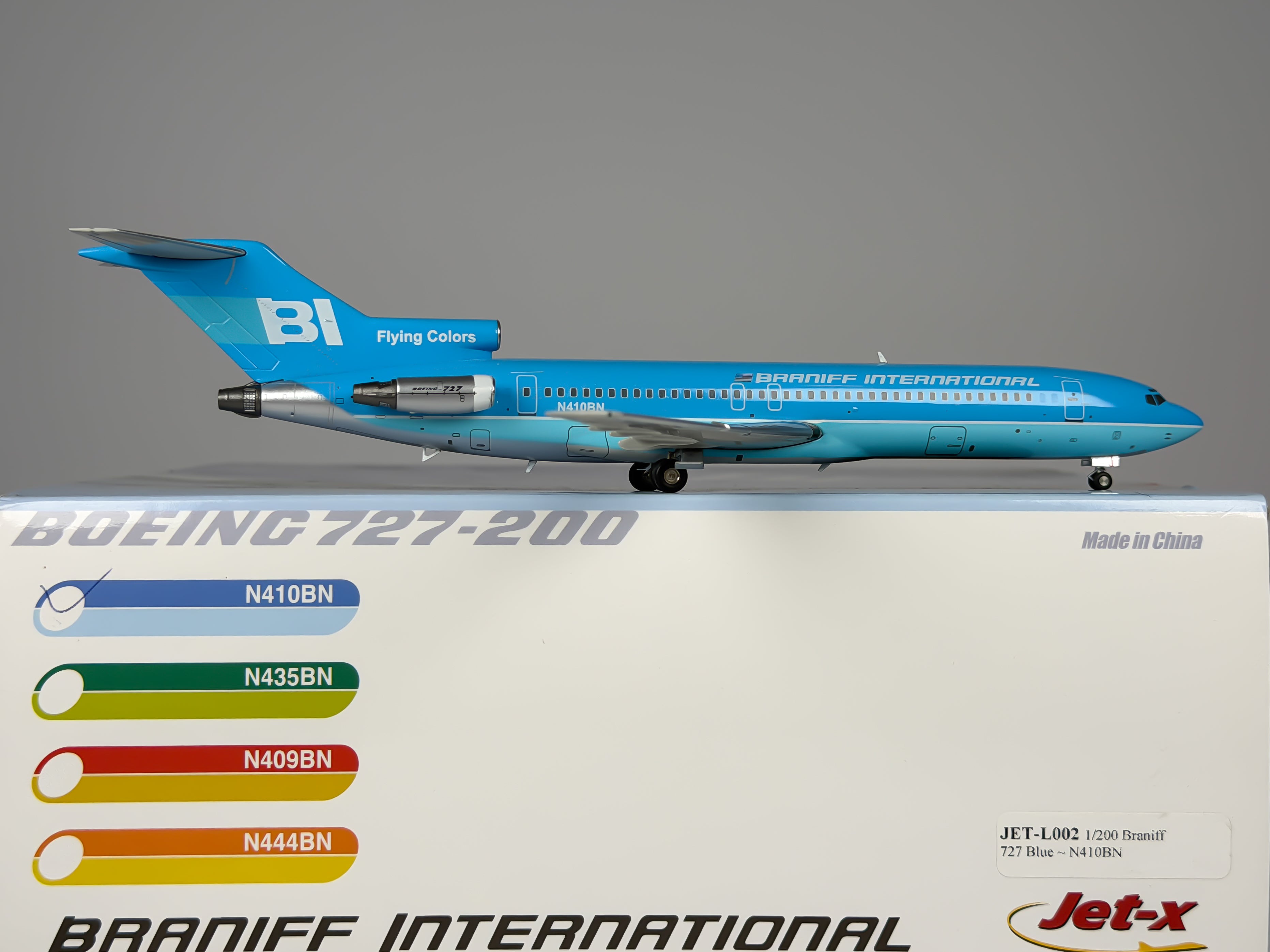 Braniff International Boeing 727-200 1:200 Jet-X N410BN (JXL003)
