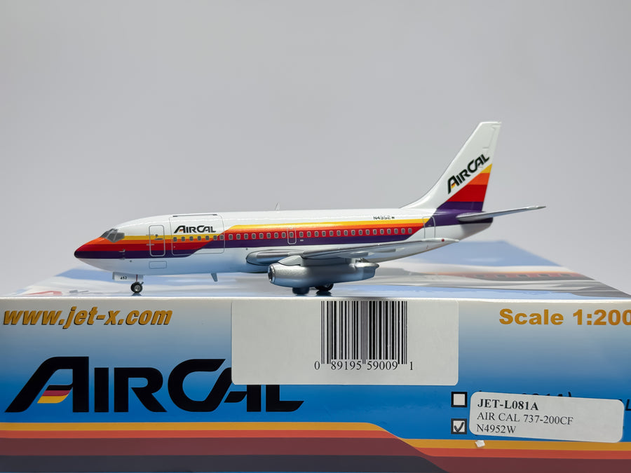 AirCal Boeing 737-200 1:200 Jet-X N4952W (JXL081B)