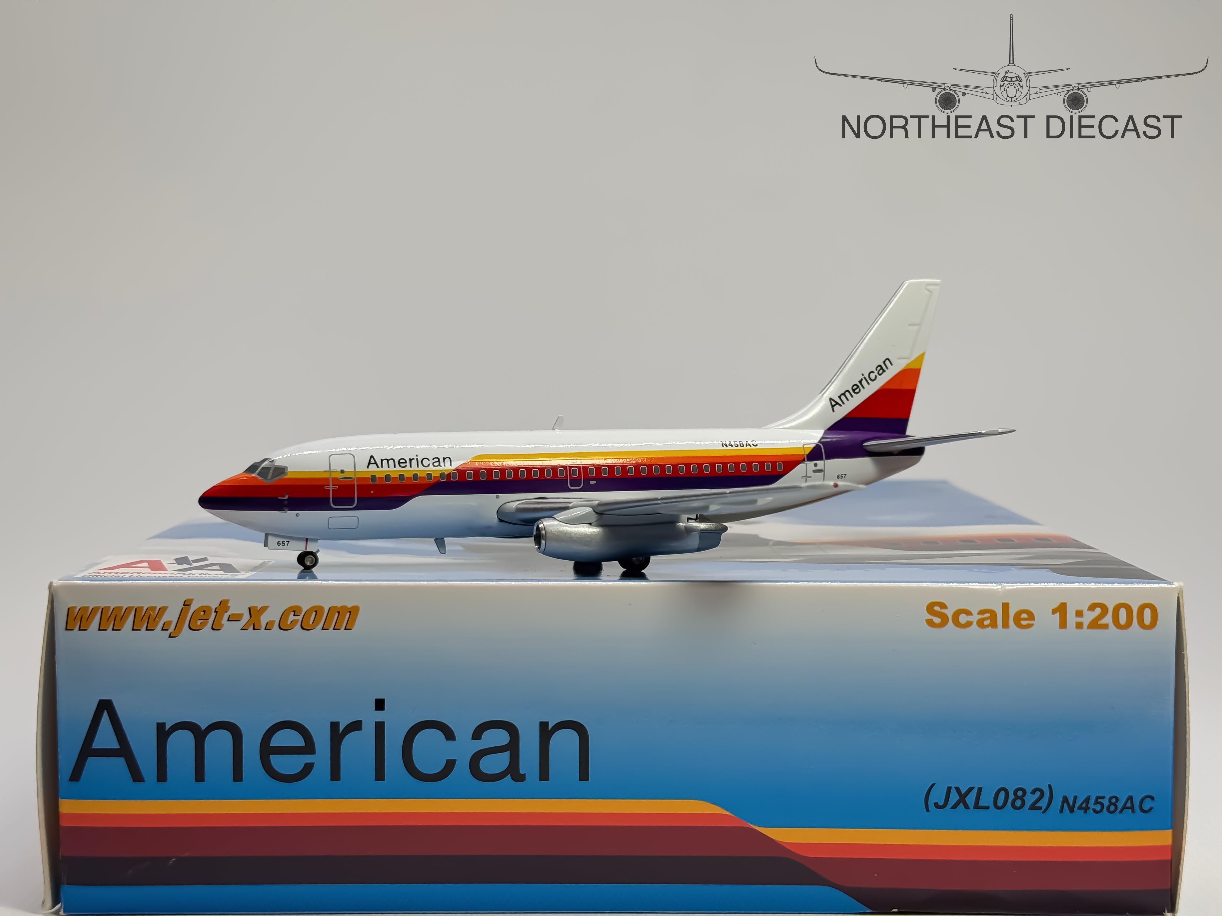 American Airlines Boeing 737-200 1:200 Jet-X N458AC (JXL082)