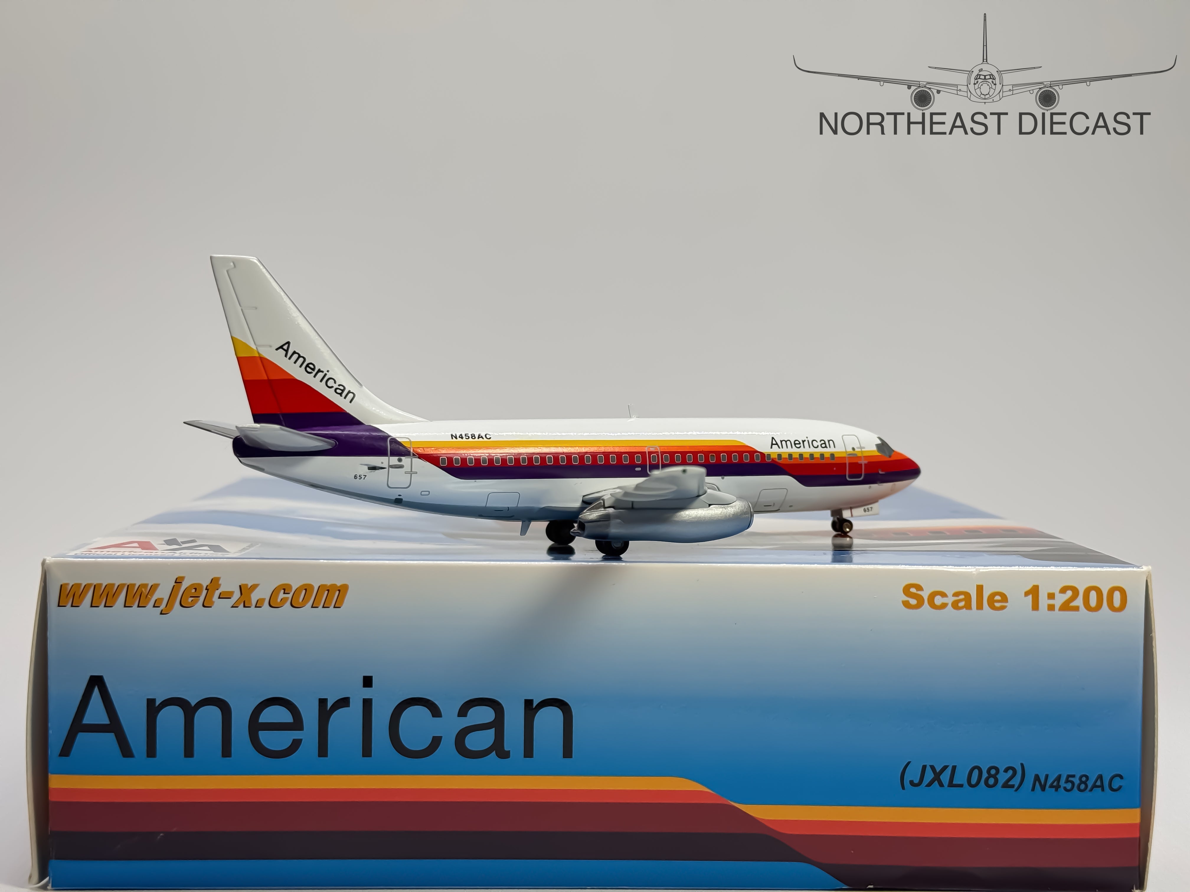 American Airlines Boeing 737-200 1:200 Jet-X N458AC (JXL082)