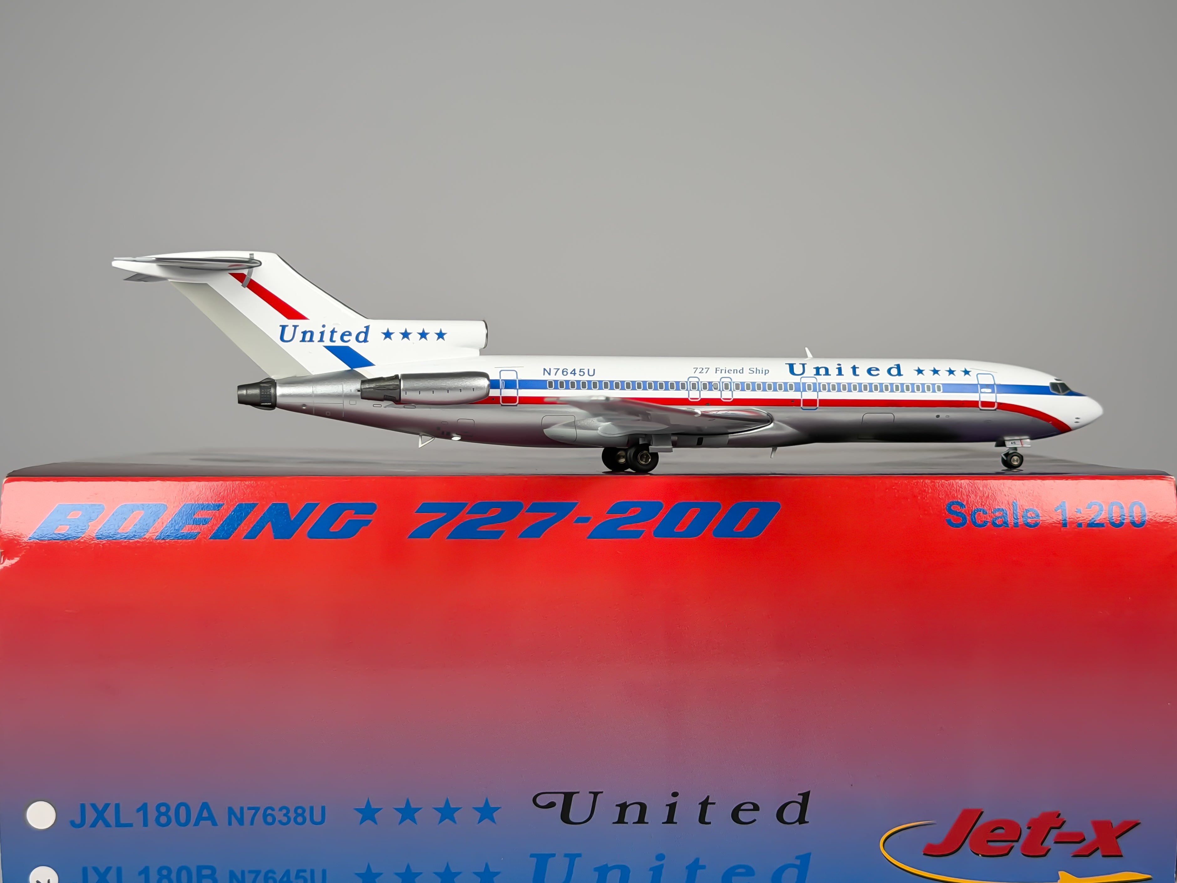 United Airlines Boeing 727-200 1:200 Jet-X N7645U (JXL180B)