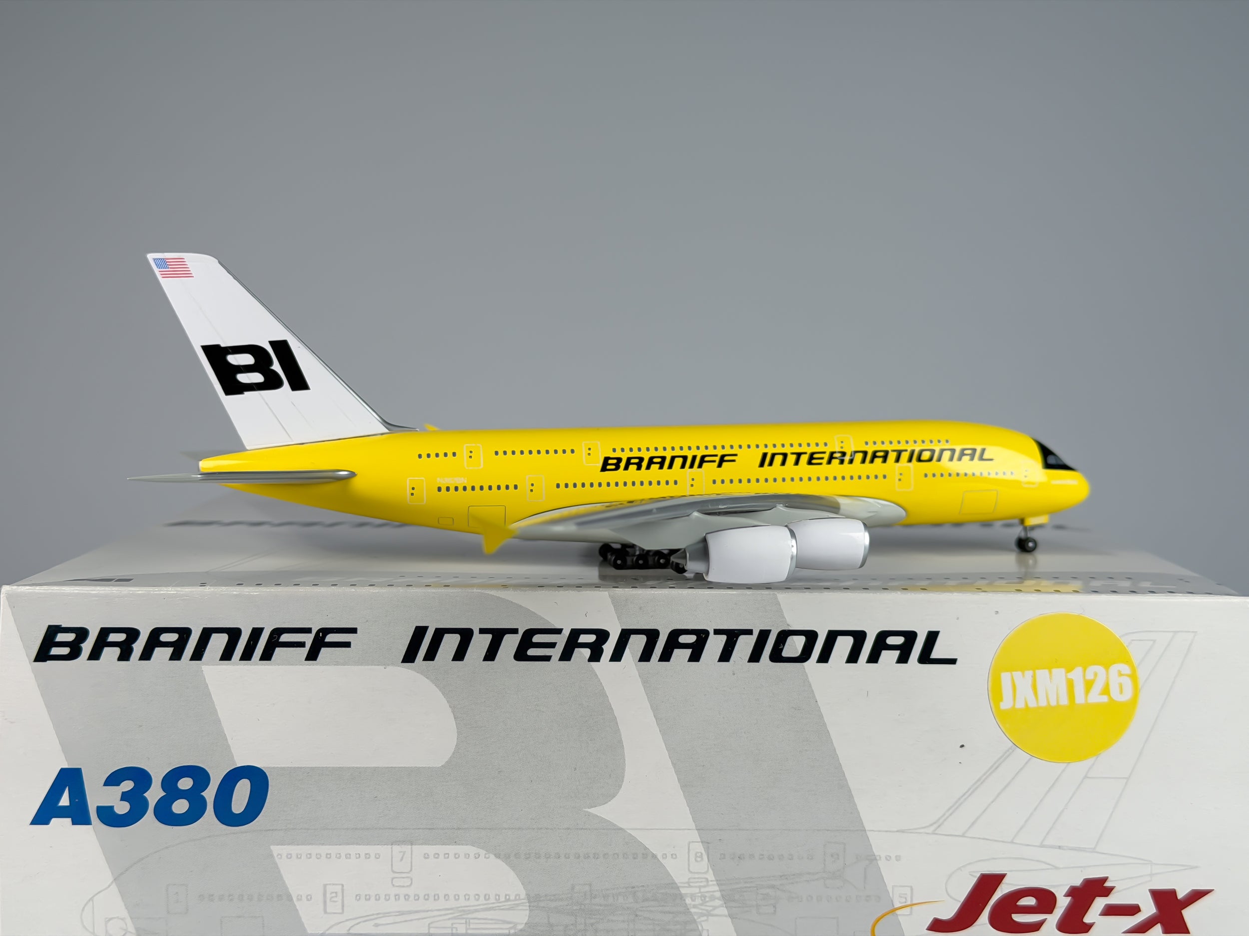 Braniff International Airbus A380-800 1:400 Jet-X N382BN (JXM126)