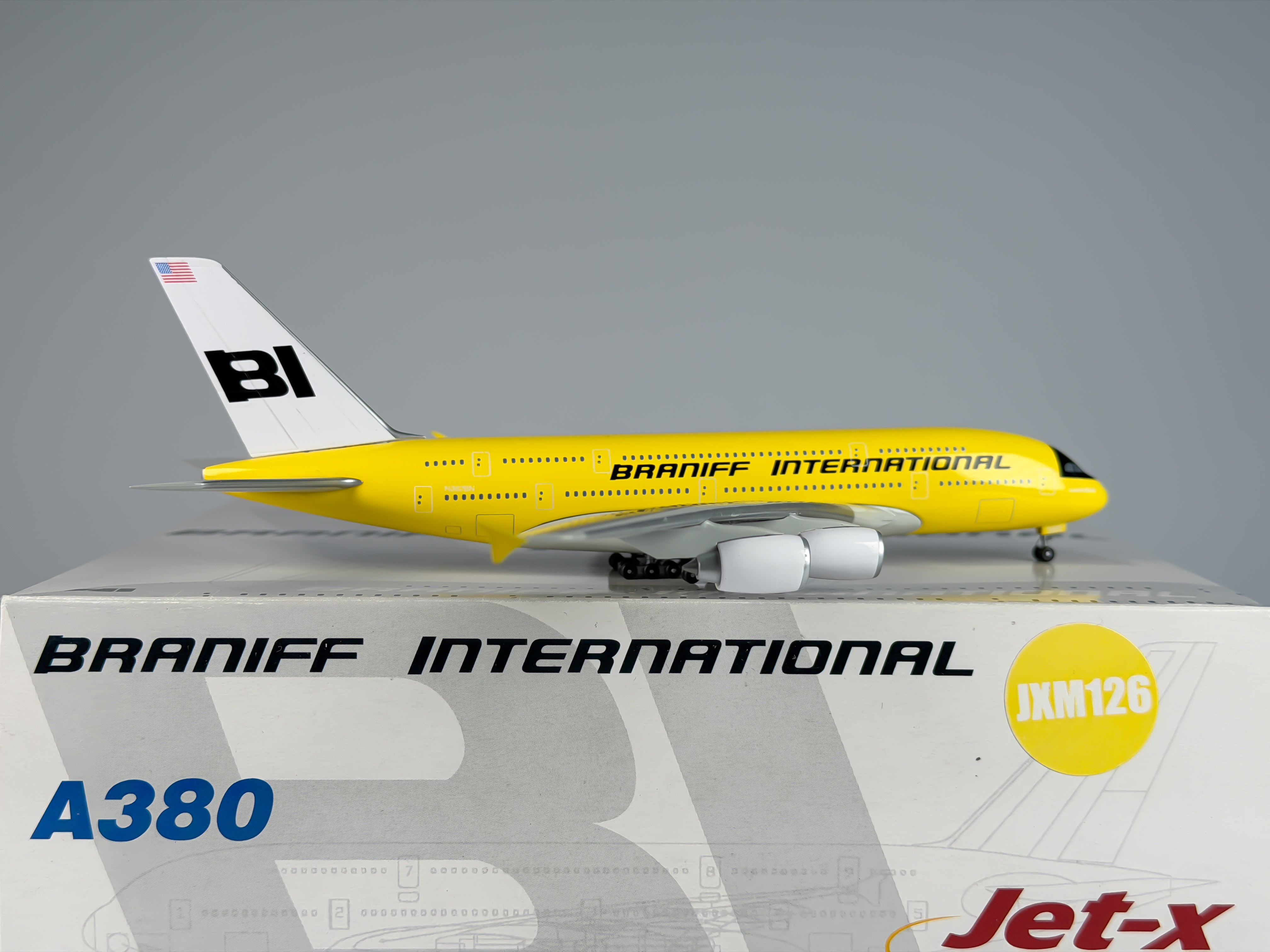 Braniff International Airbus A380-800 1:400 Jet-X N382BN (JXM126)