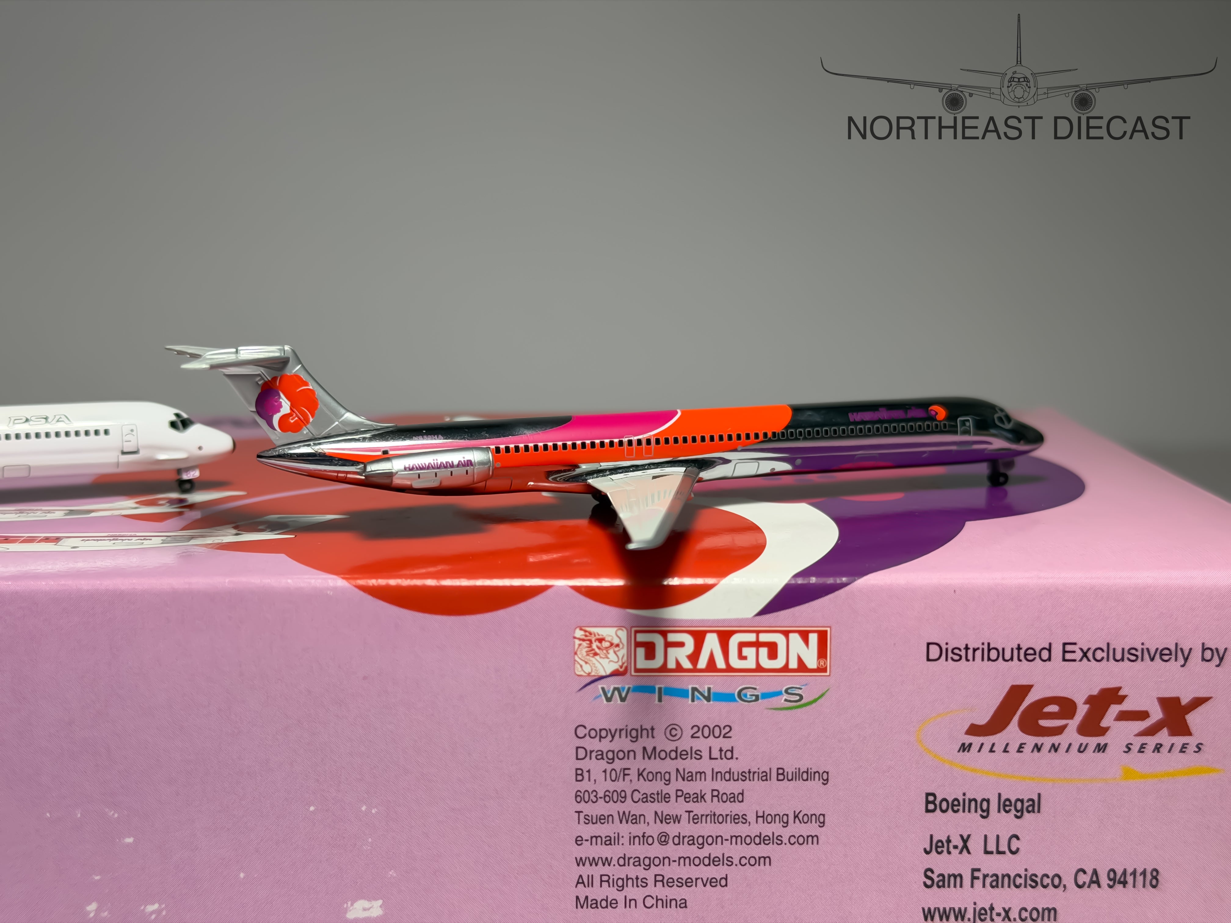 PSA & Hawaiian Airlines McDonnell Douglas MD-81 1:400 Jet-X N829HA & N859HA (JXM132)