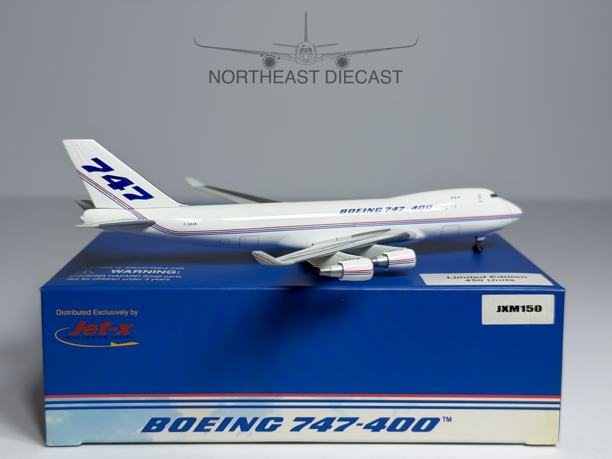 Boeing House Cargo Boeing 747-400F 1:400 Jet-X F-GIUA (JXM150)
