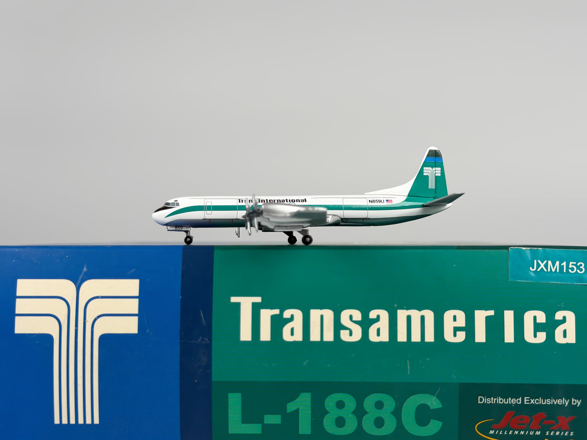 Trans International Airlines Lockheed L-188 Electra 1:400 Jet-X N859U (JXM153)