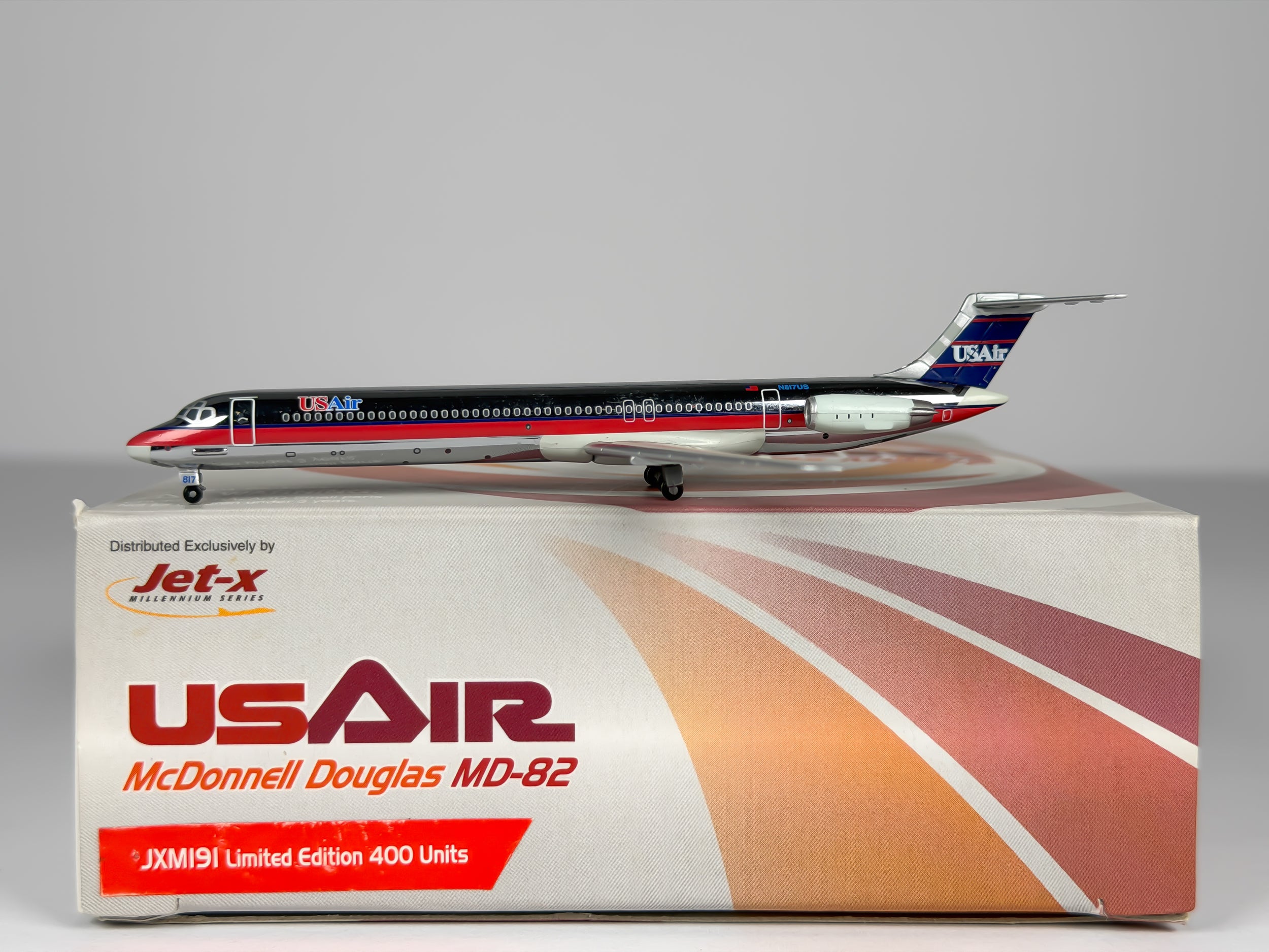 USAir McDonnell Douglas MD-82 1:400 Jet-X N817US (JXM191B)