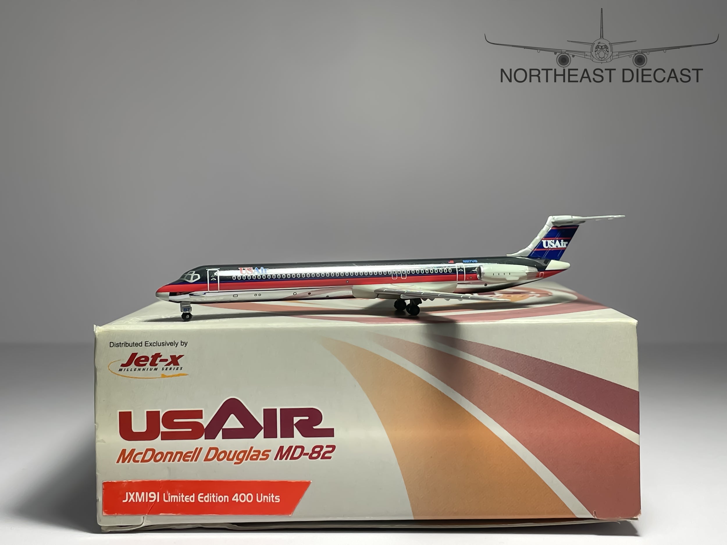 USAir McDonnell Douglas MD-82 1:400 Jet-X N817US (JXM191)