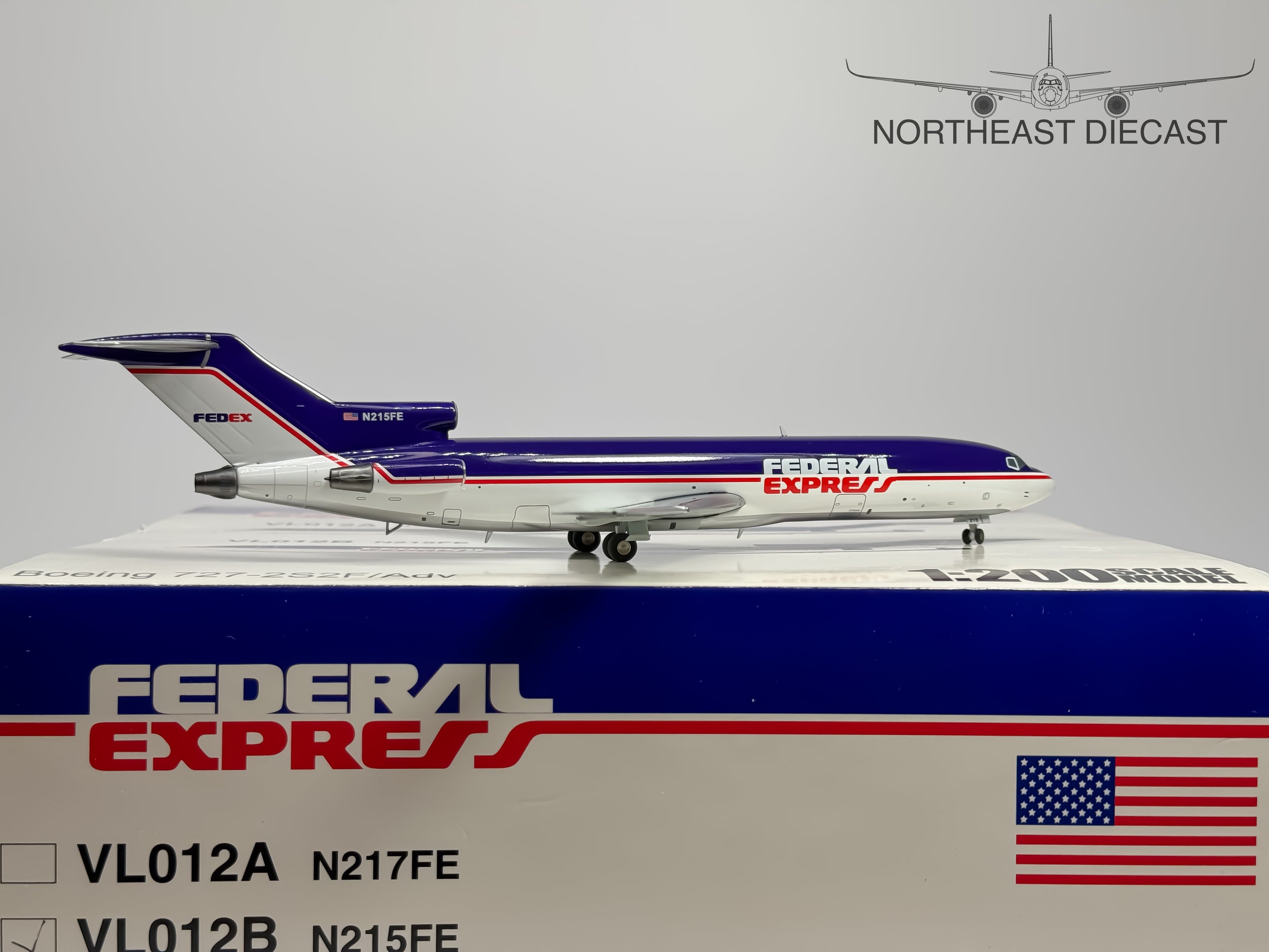 FedEx Express Boeing 727-200 1:200 Jet-X N217FE (JXVL012)