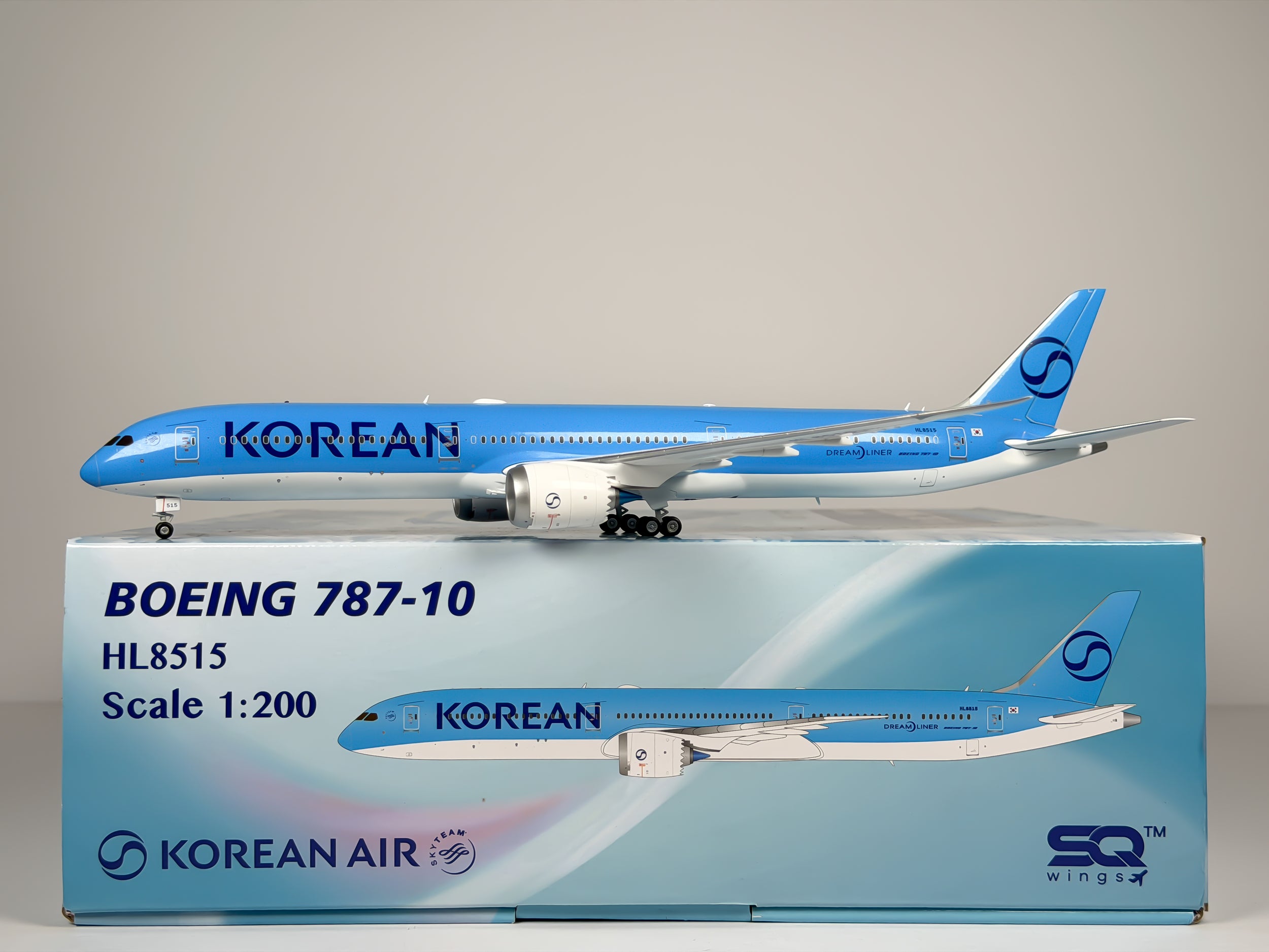 Korean Air Boeing 787-10 1:200 SQ Wings HL8515 (L2150)