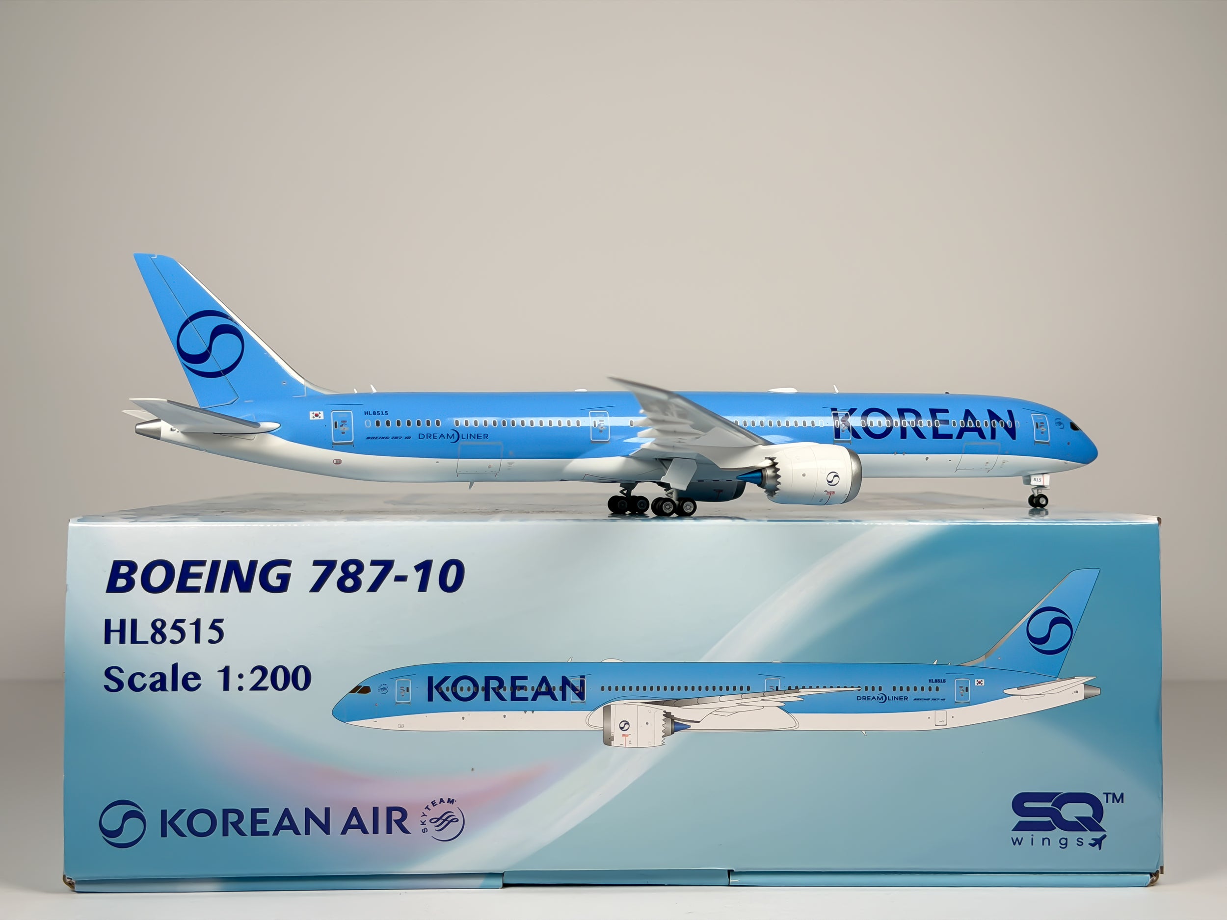 Korean Air Boeing 787-10 1:200 SQ Wings HL8515 (L2150)