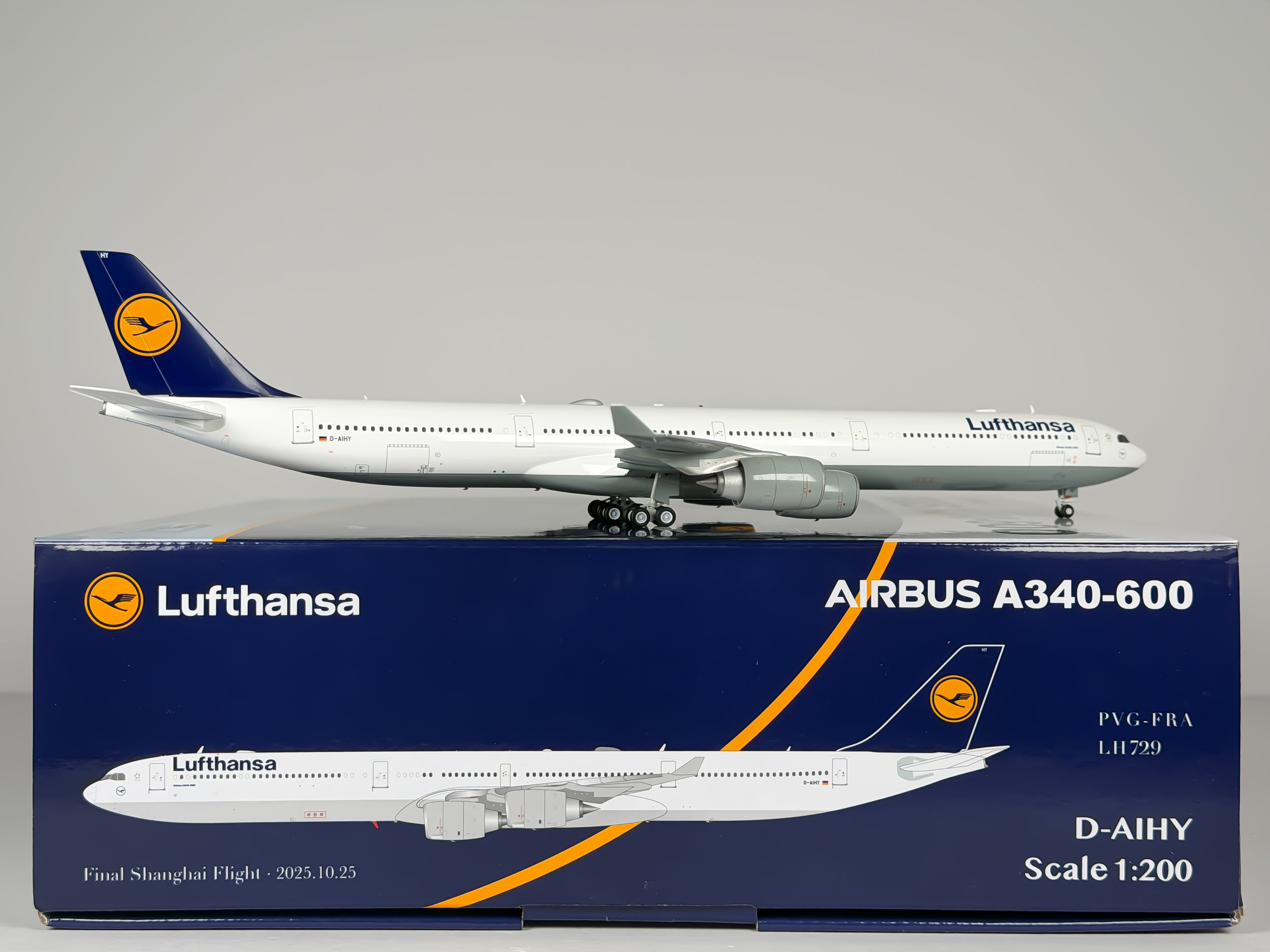 Lufthansa Airbus A340-600 1:200 SQ Wings D-AIHY (L2282)