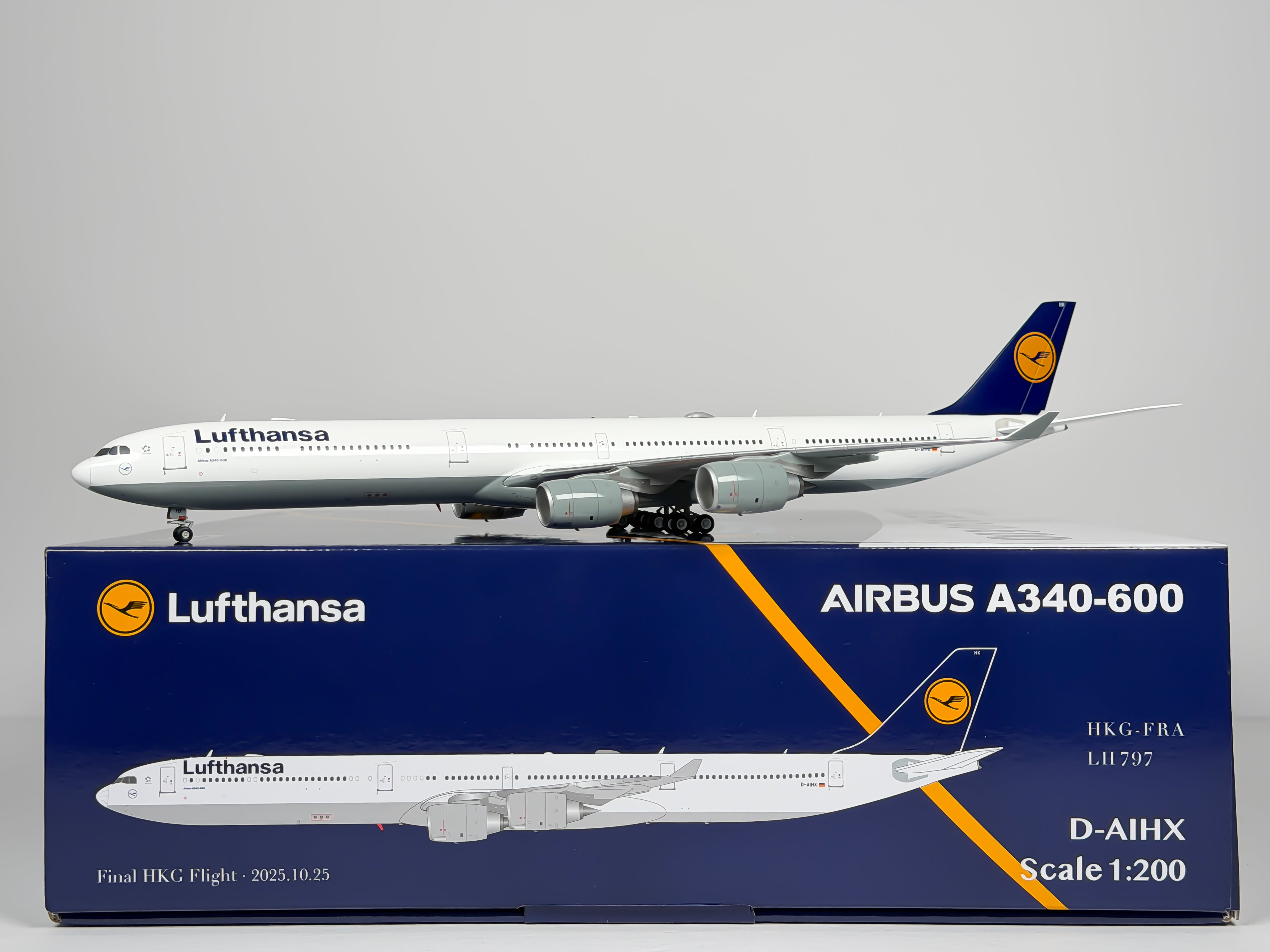Lufthansa Airbus A340-600 1:200 SQ Wings D-AIHX (L2293)