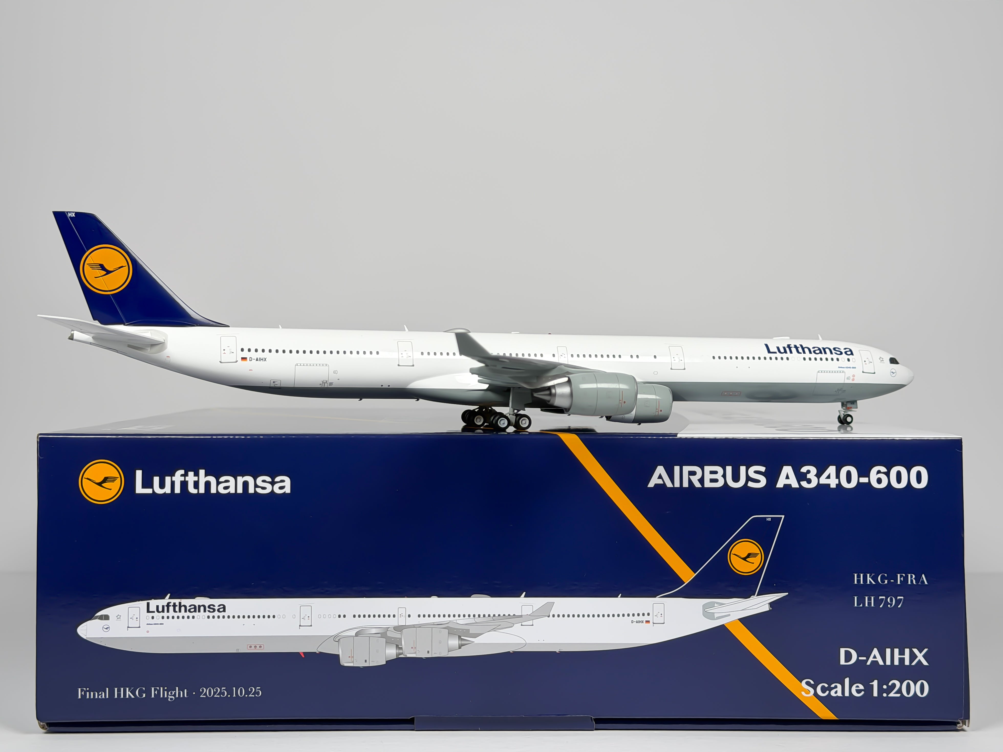 Lufthansa Airbus A340-600 1:200 SQ Wings D-AIHX (L2293)