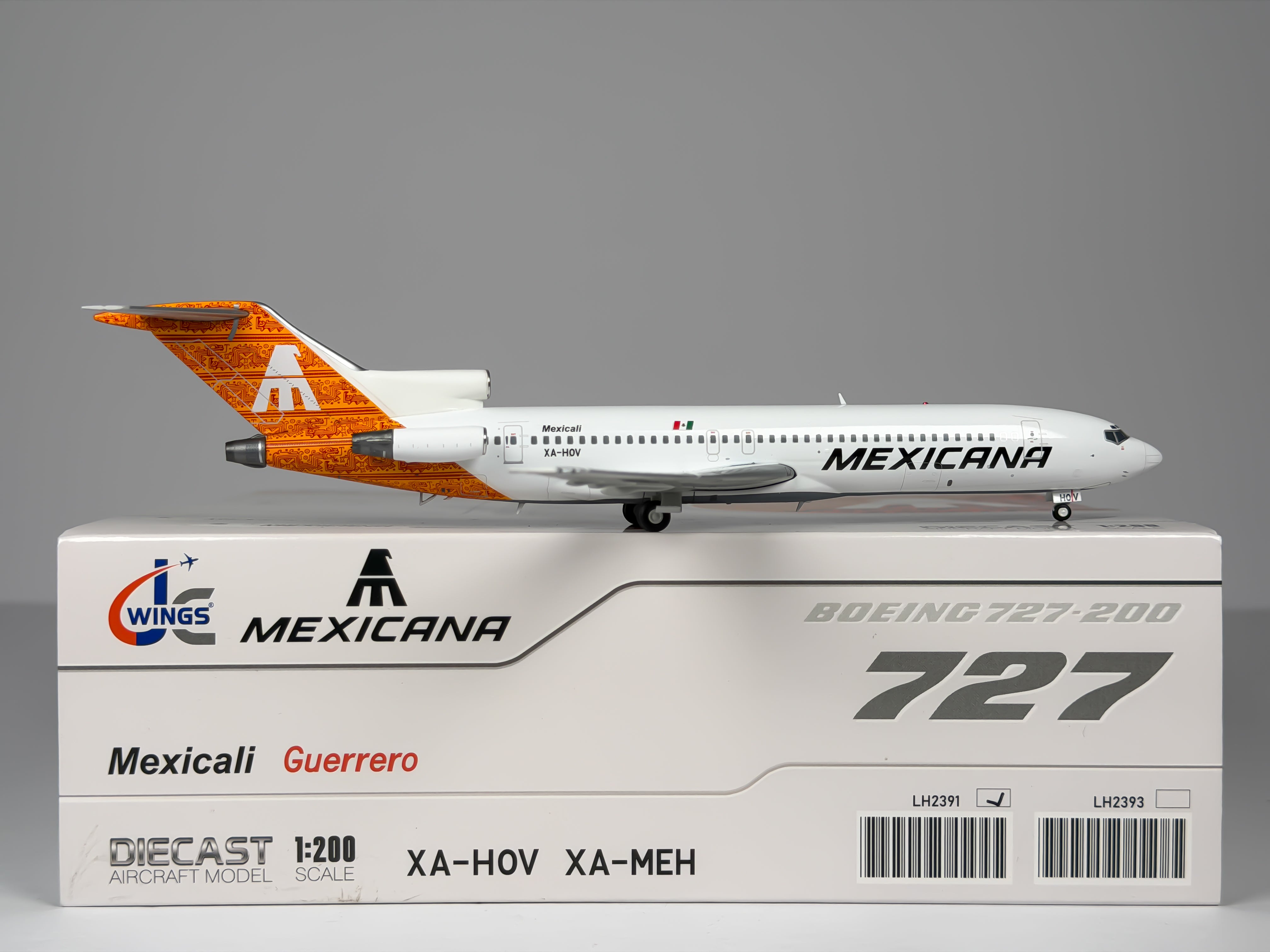 Mexicana Boeing 727-200 1:200 JC Wings XA-HOV (LH2391)