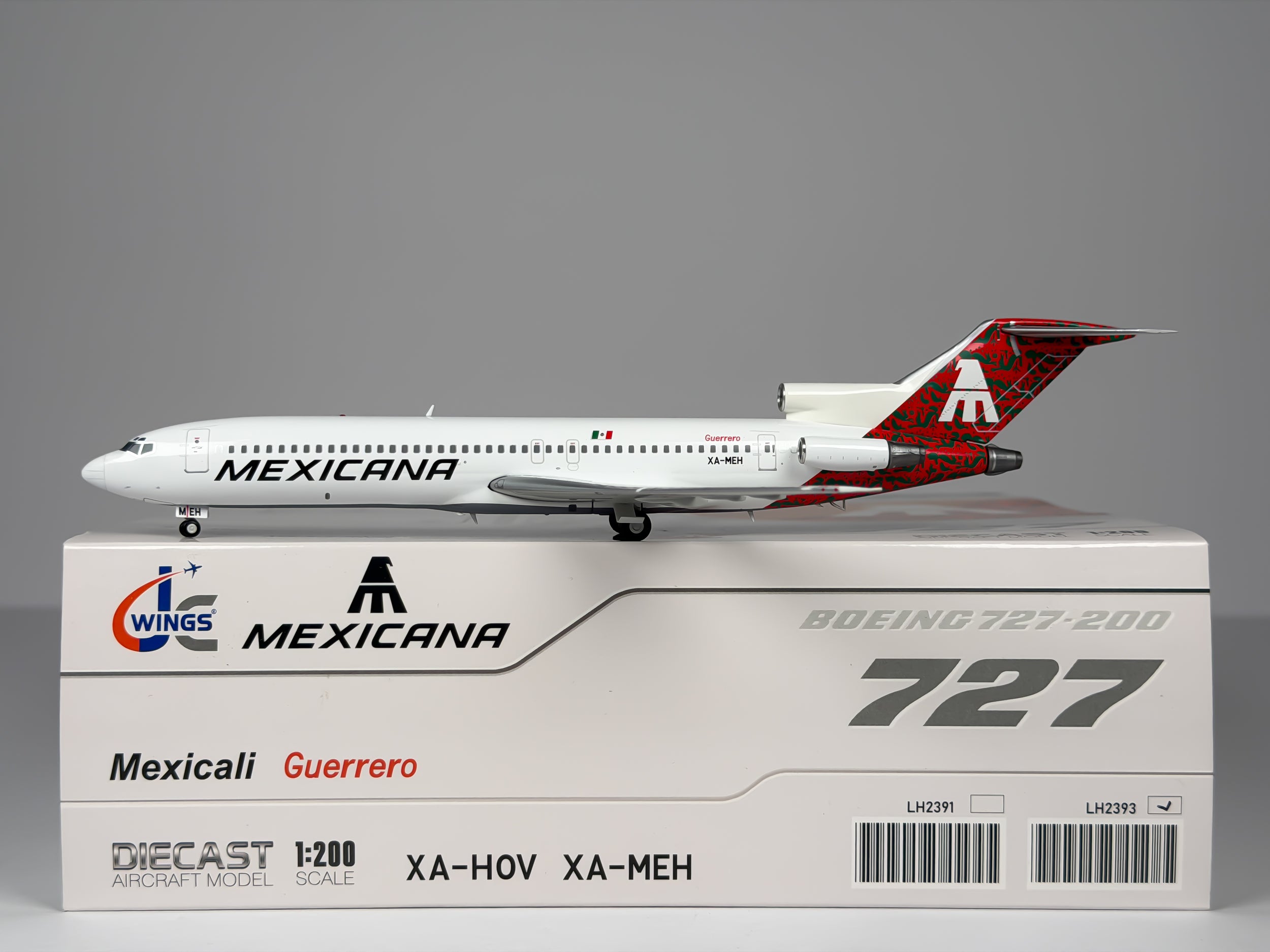 Mexicana Boeing 727-200 1:200 JC Wings XA-MEH (LH2393)