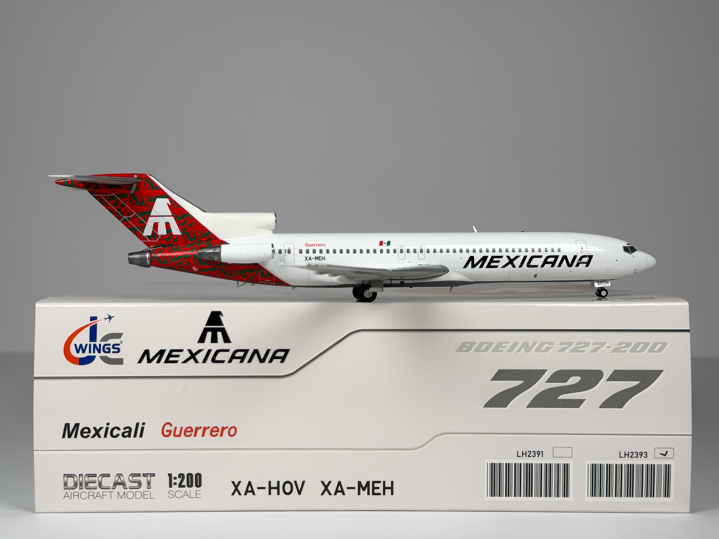 Mexicana Boeing 727-200 1:200 JC Wings XA-MEH (LH2393)