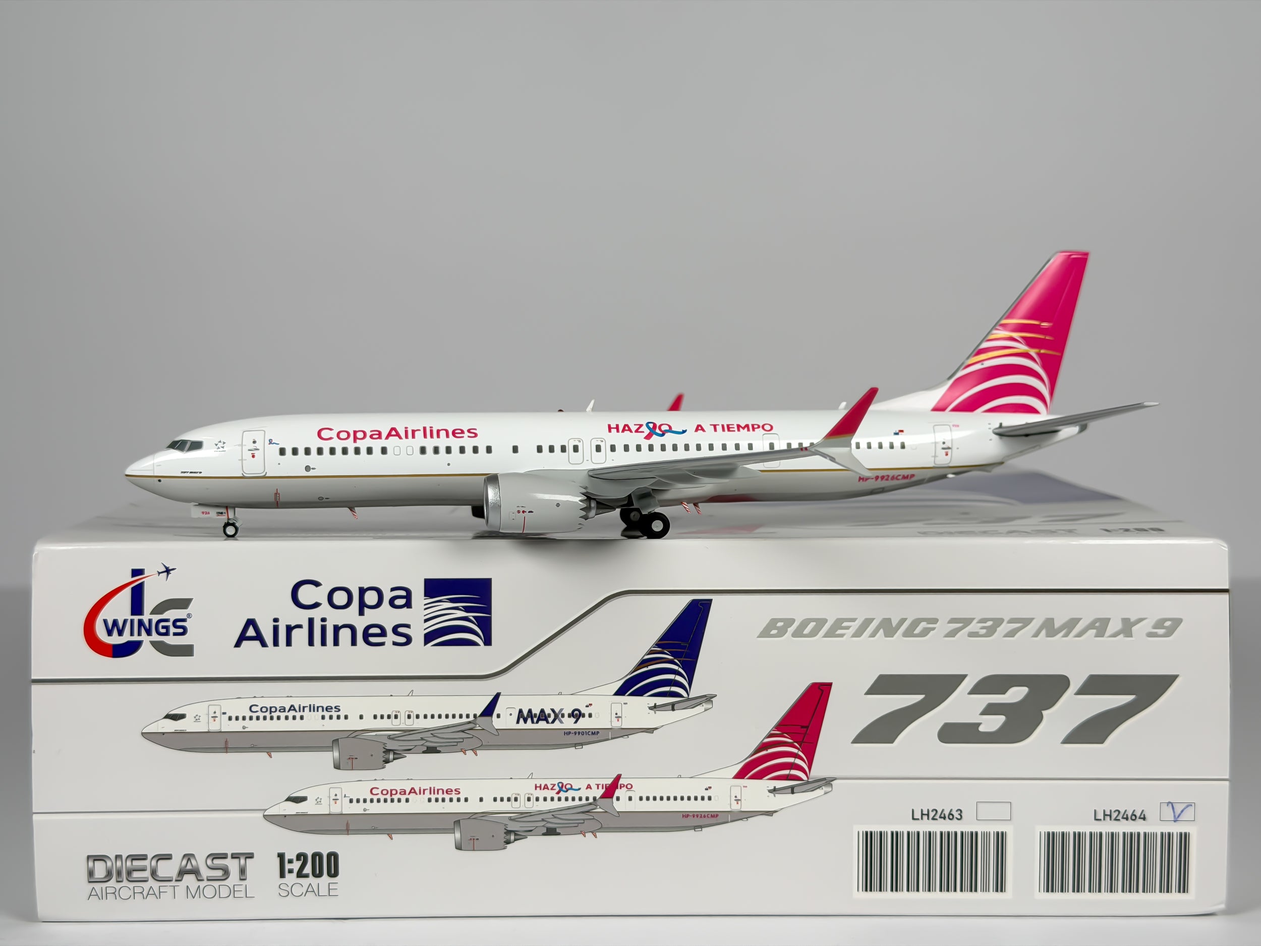 Copa Airlines Boeing 737 MAX 9 1:200 JC Wings HP-9926CMP (LH2464)