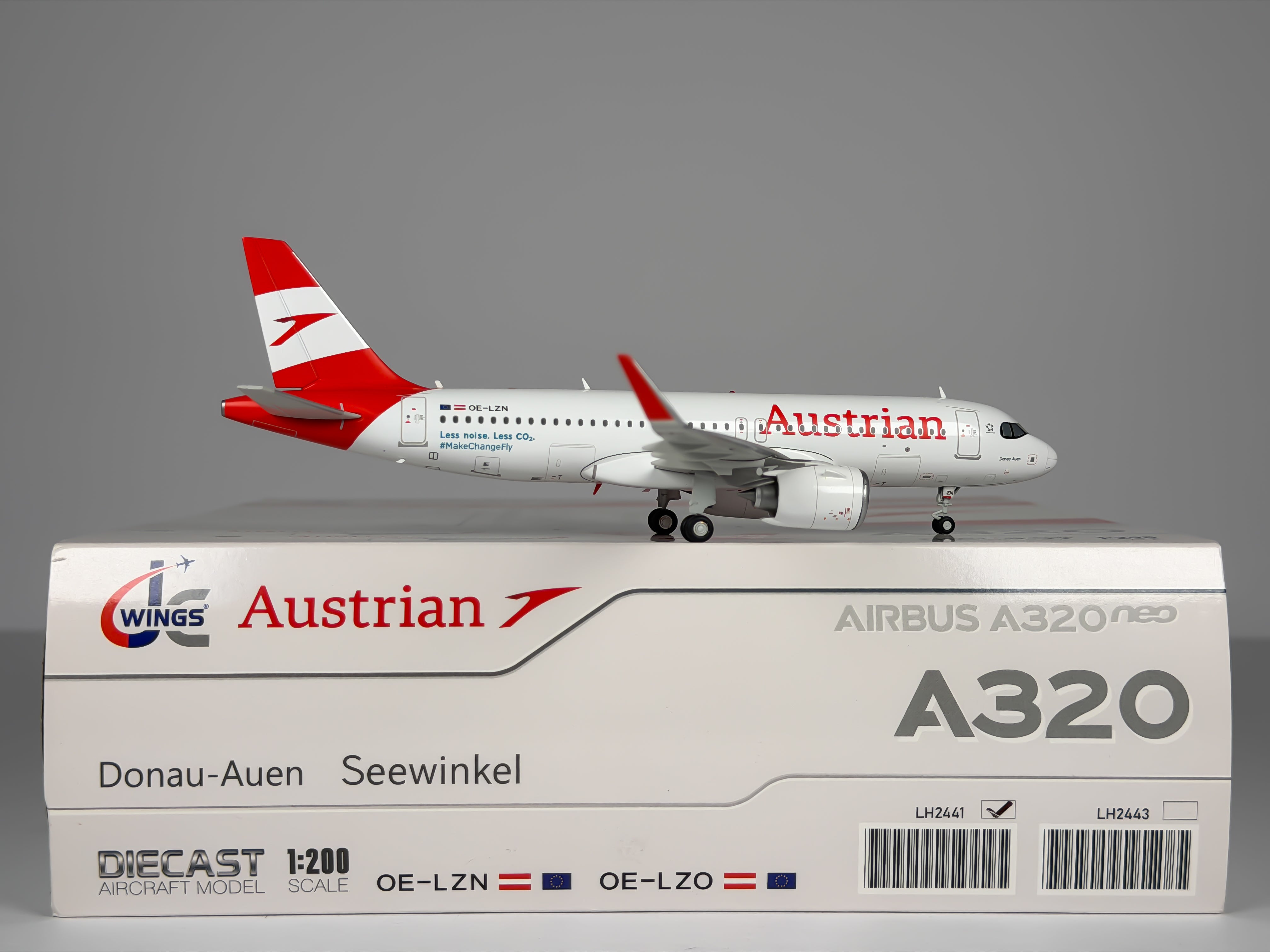Austrian Airlines Airbus A320neo 1:200 JC Wings OE-LZN (LH2AUA441)