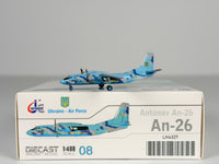 Ukrainian Air Force Antonov AN-26 1:400 JC Wings 08 (LH4327)